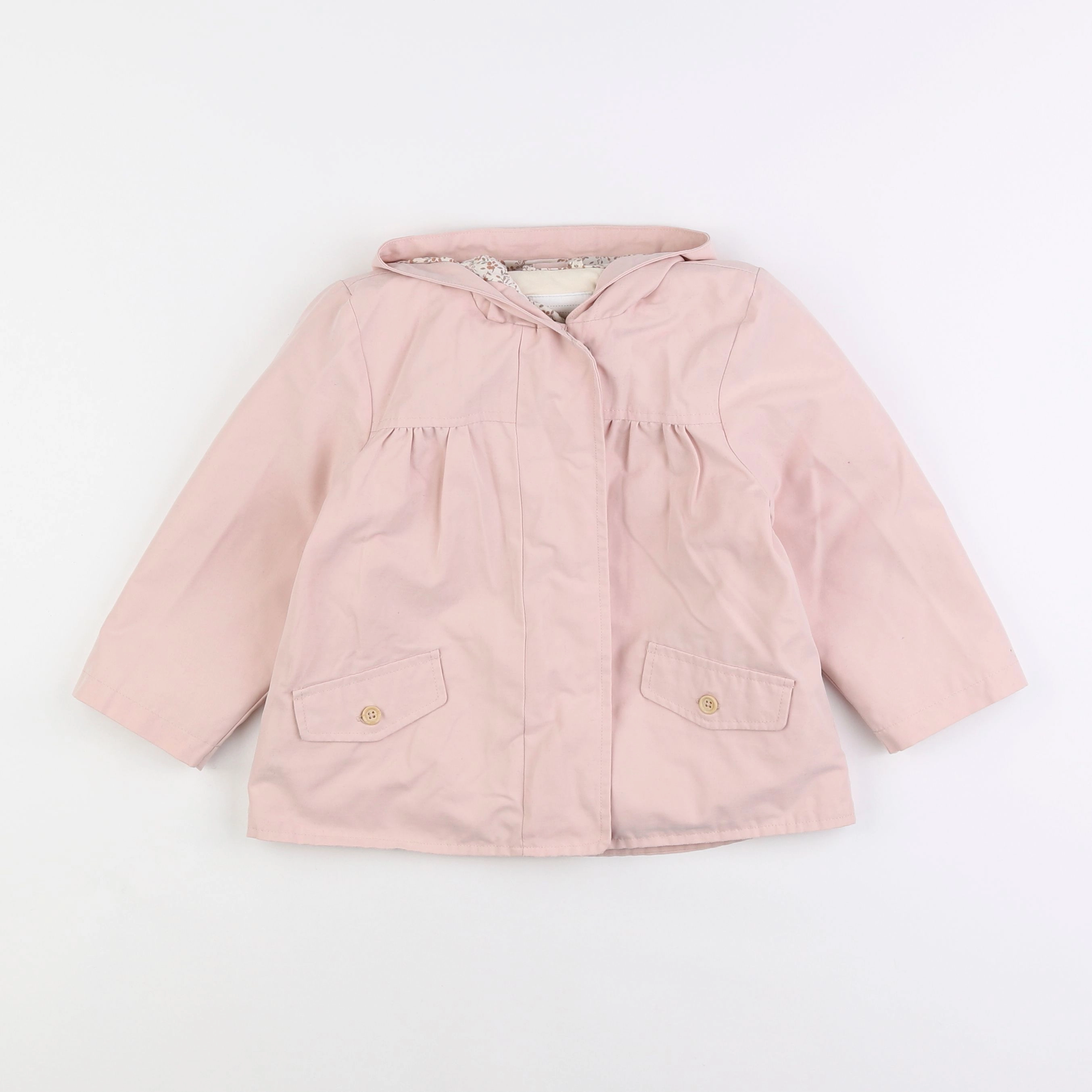 Vertbaudet - veste doublé rose - 3 ans