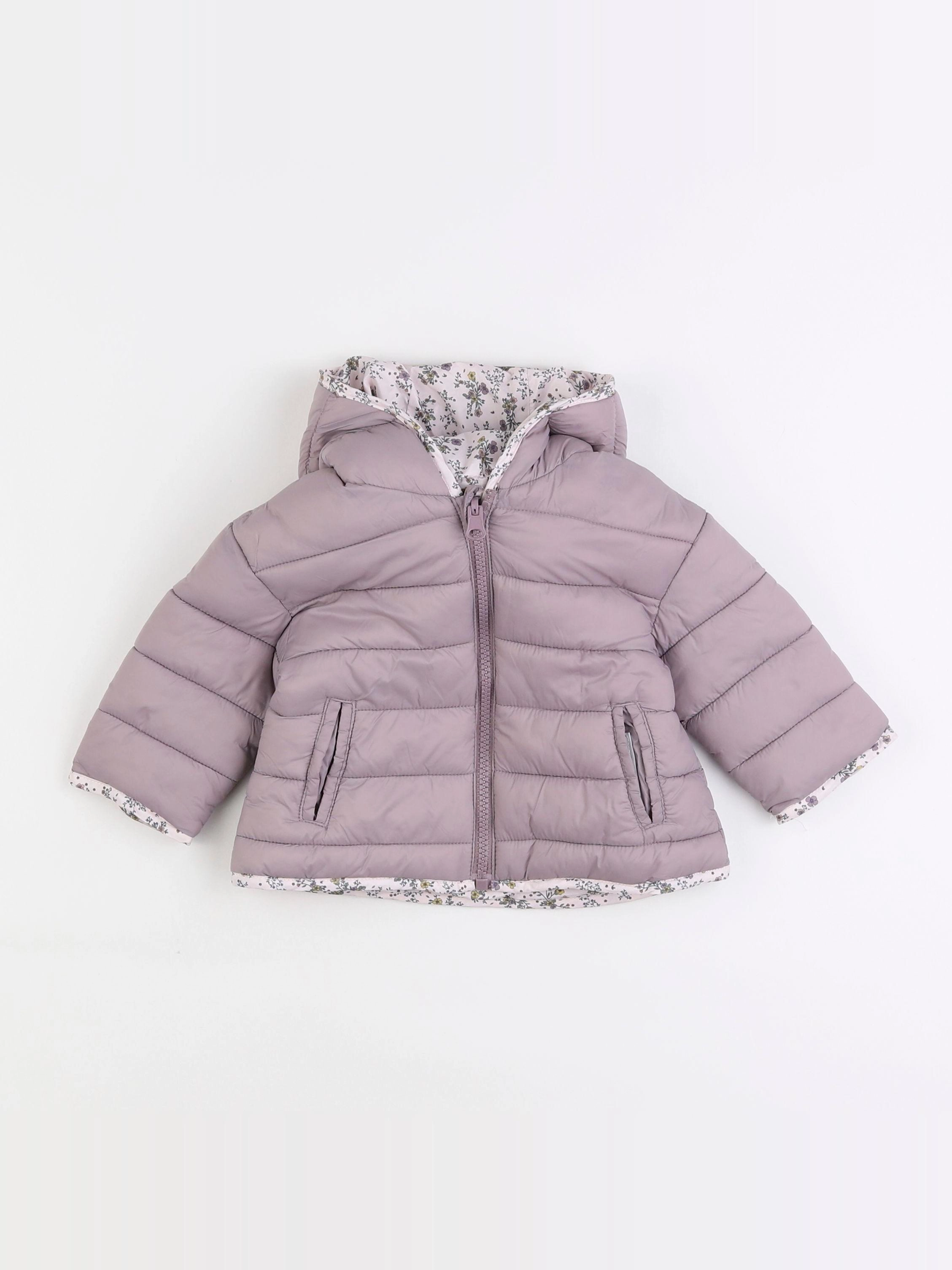 Vertbaudet - doudoune violet - 9 mois