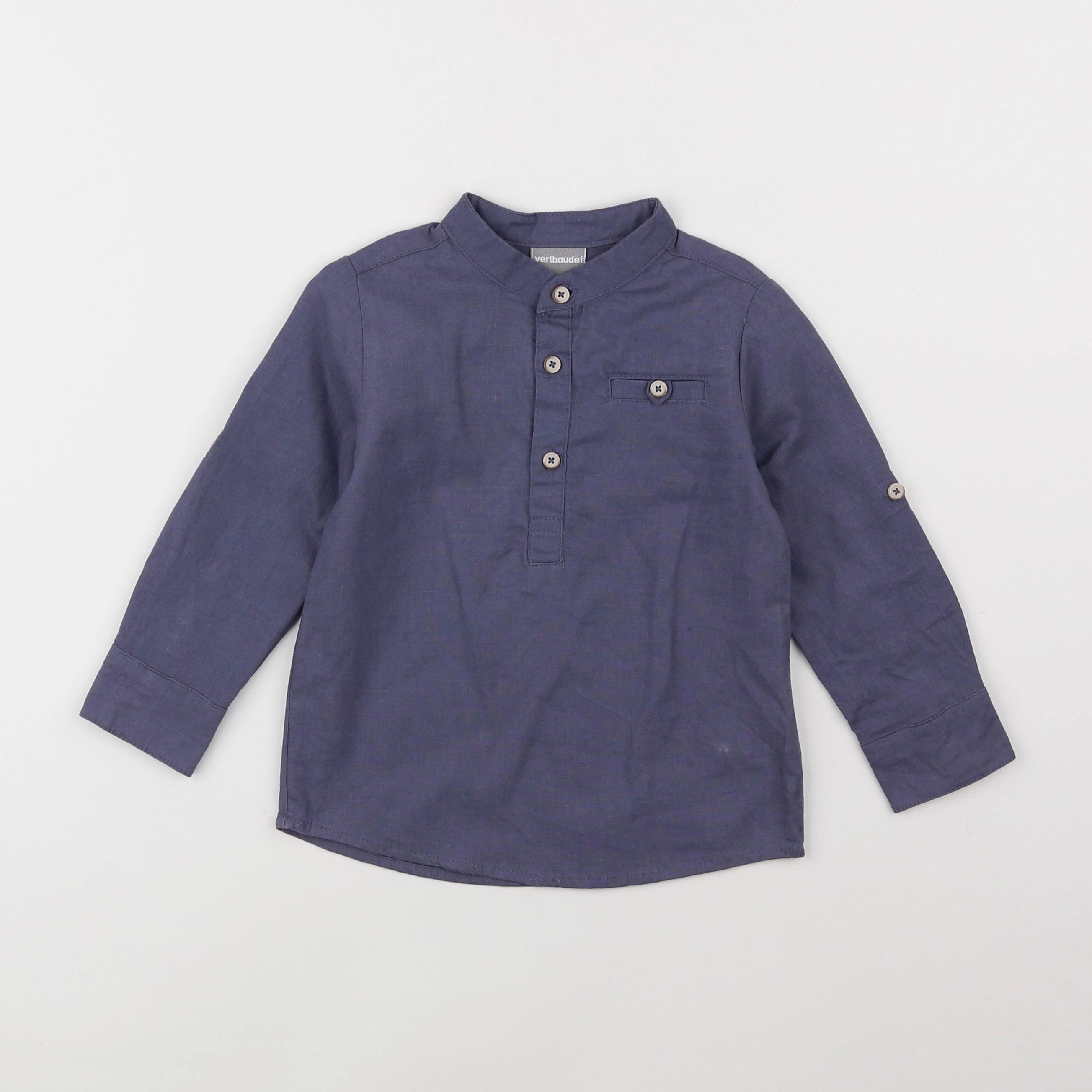 Vertbaudet - chemise bleu - 3 ans