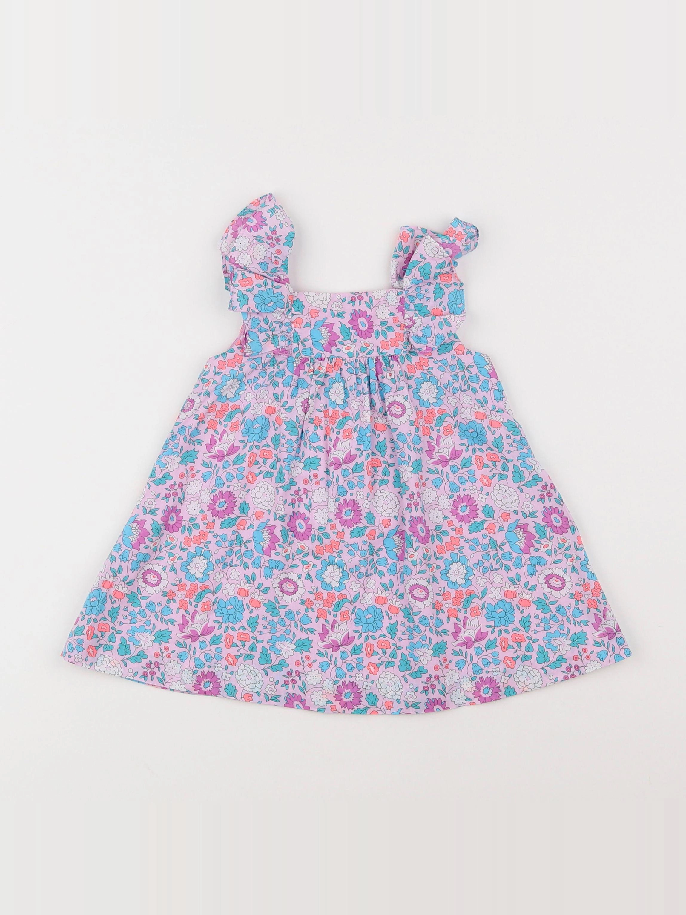Jacadi - robe liberty multicolore - 12 mois
