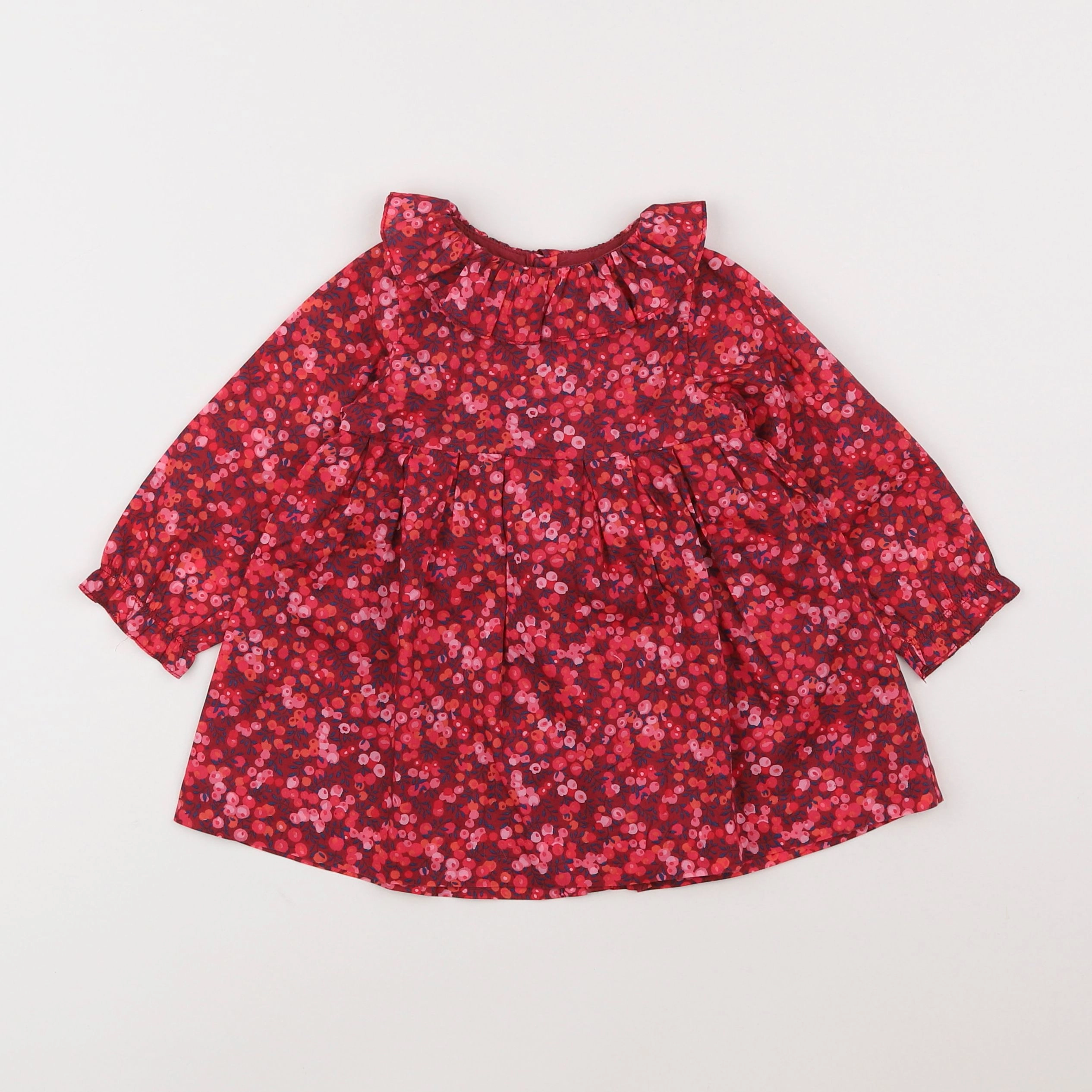 Jacadi - robe liberty rouge - 12 mois