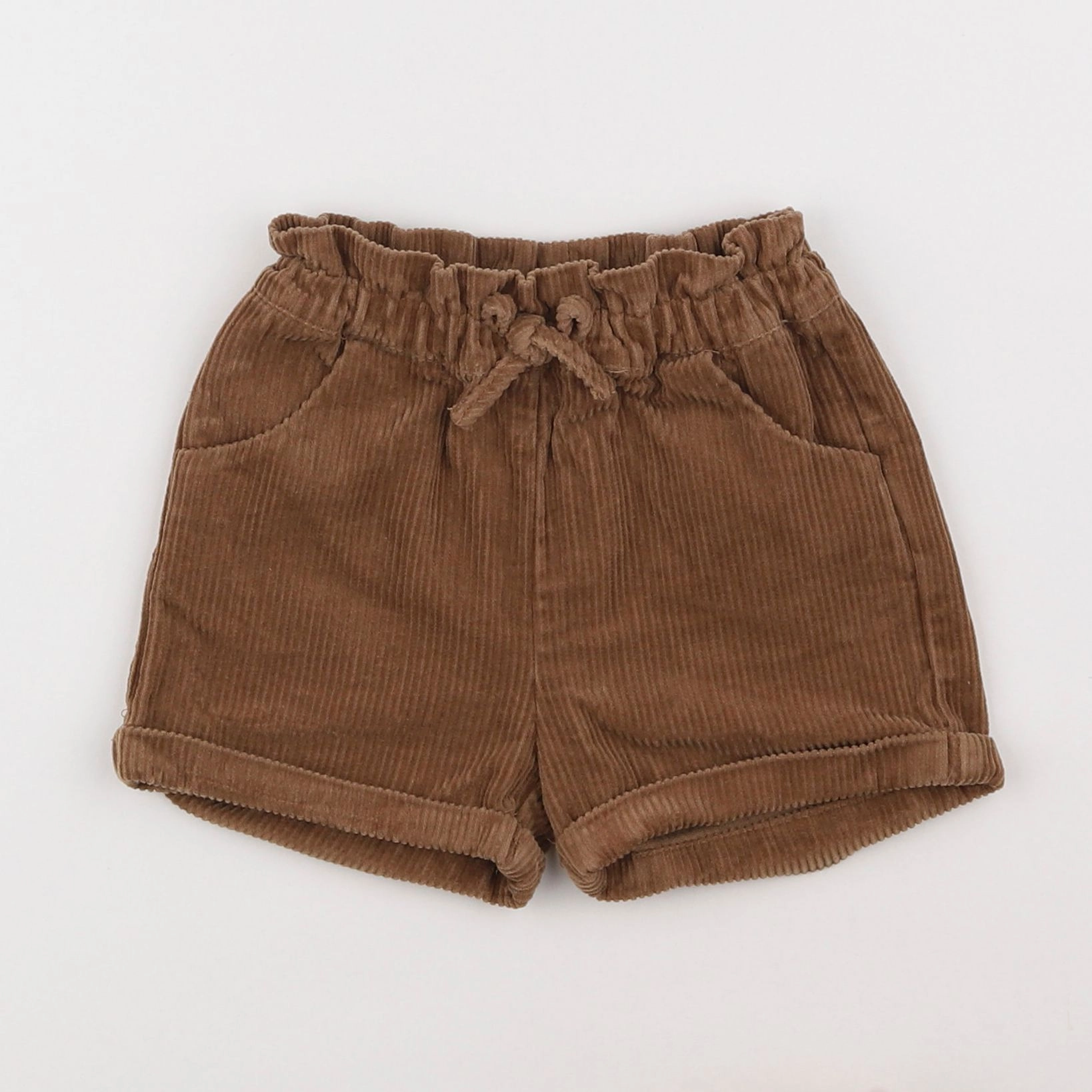 Vertbaudet - short marron - 18 mois