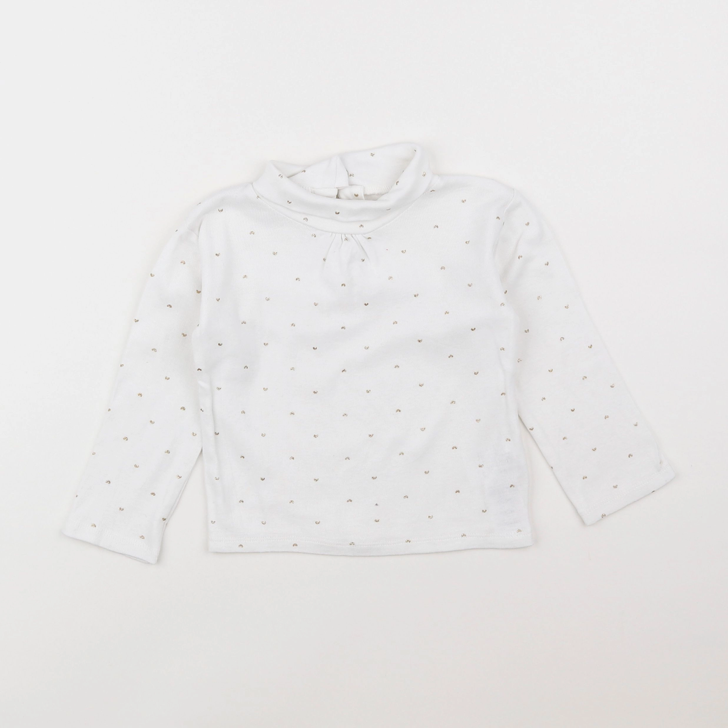 Vertbaudet - sous-pull blanc - 2 ans