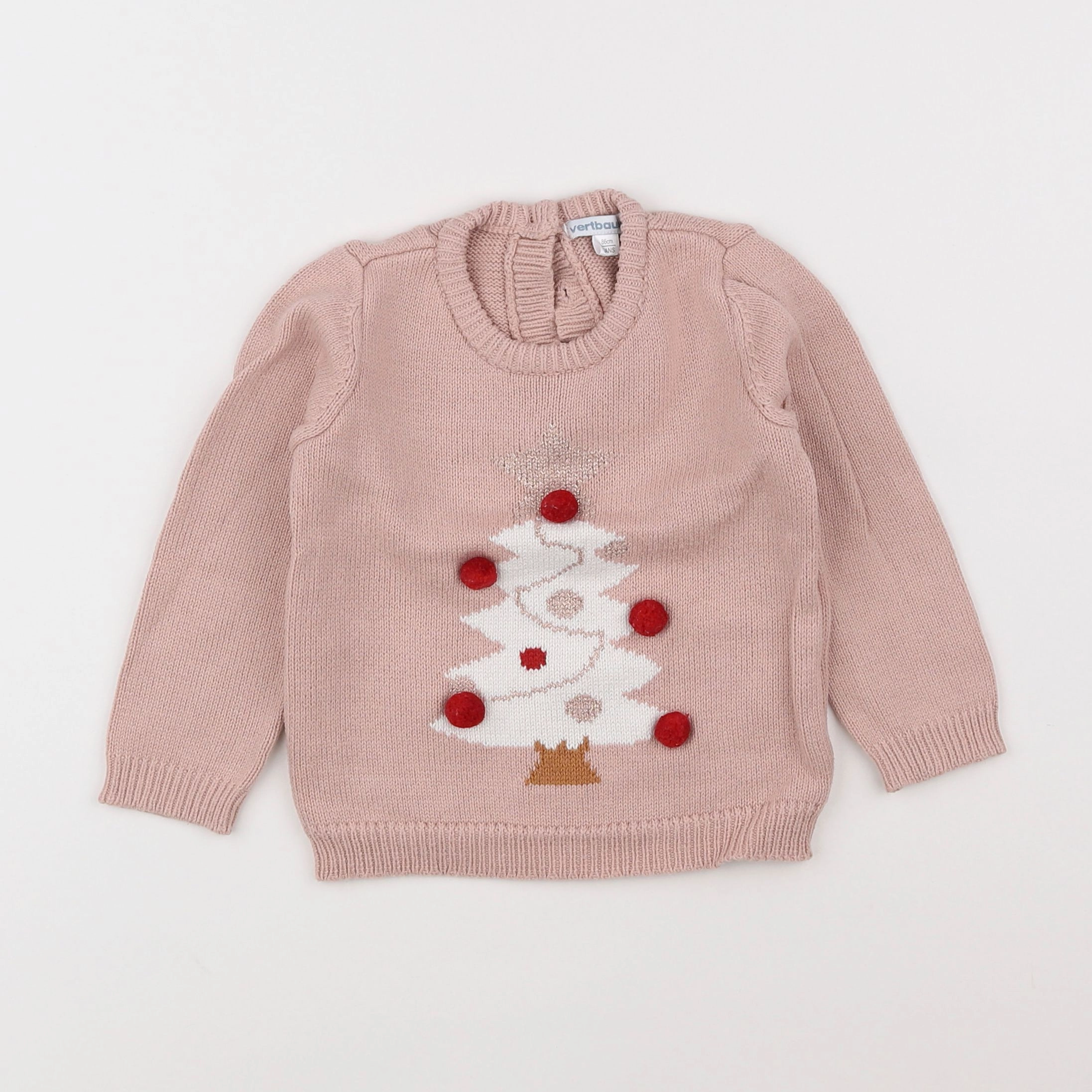 Vertbaudet - pull rose - 2 ans