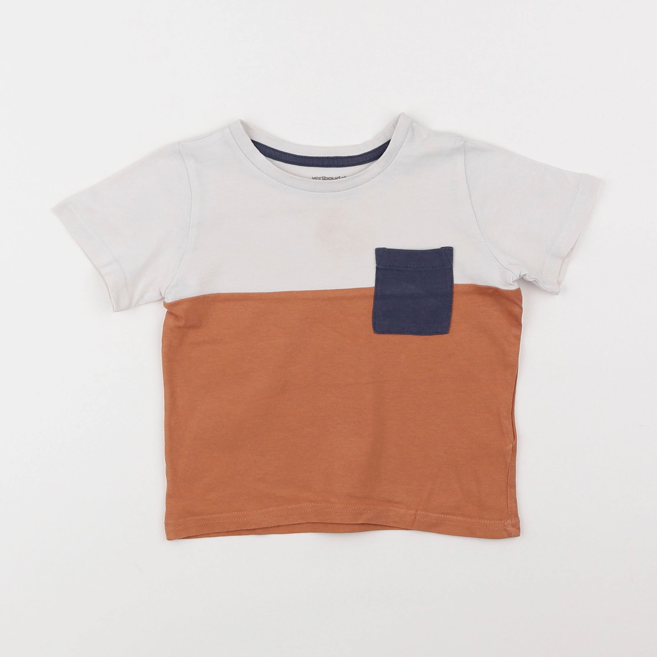 Vertbaudet - tee-shirt marron - 3 ans