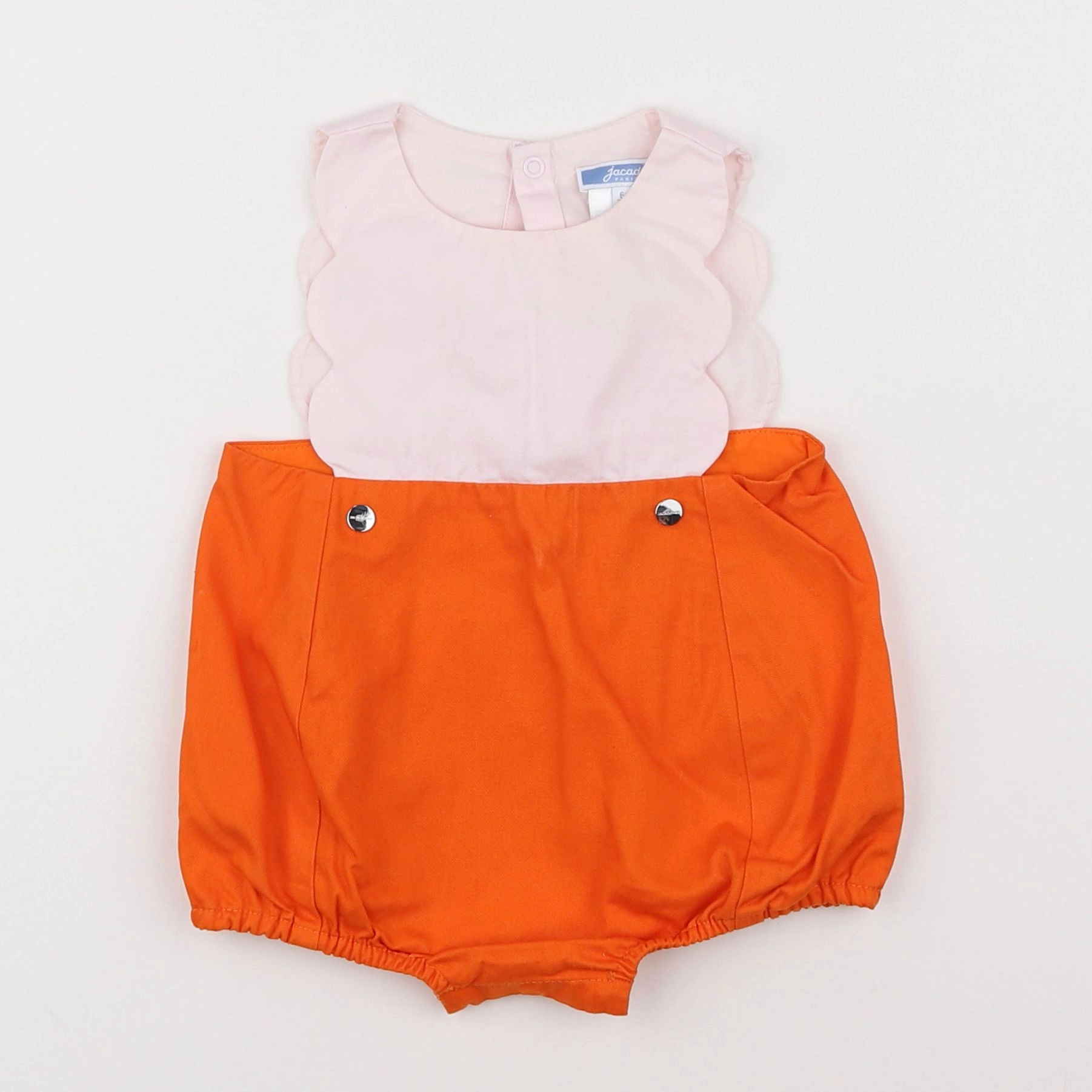 Jacadi - combinaison orange, rose - 6 mois