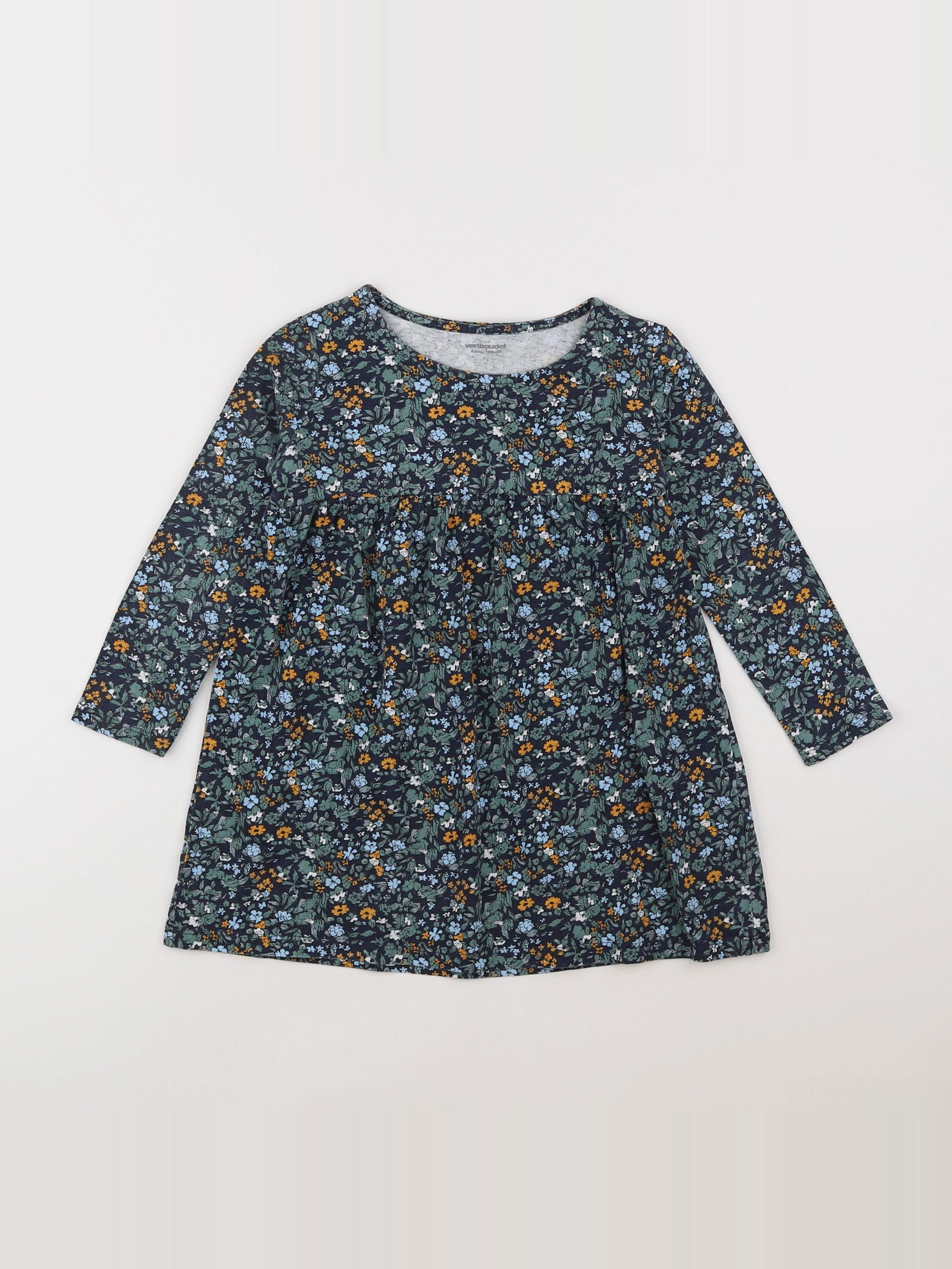 Vertbaudet - robe vert - 4 ans