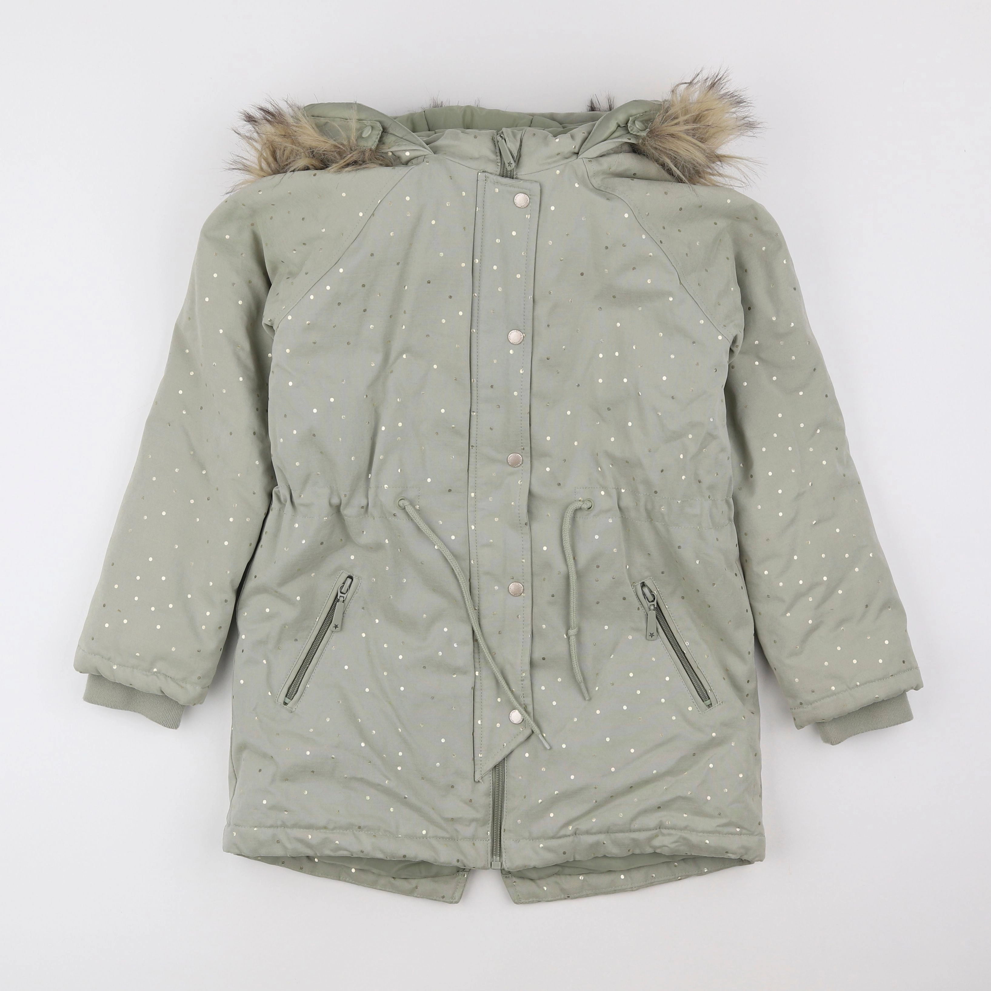 Vertbaudet - manteau vert - 10 ans