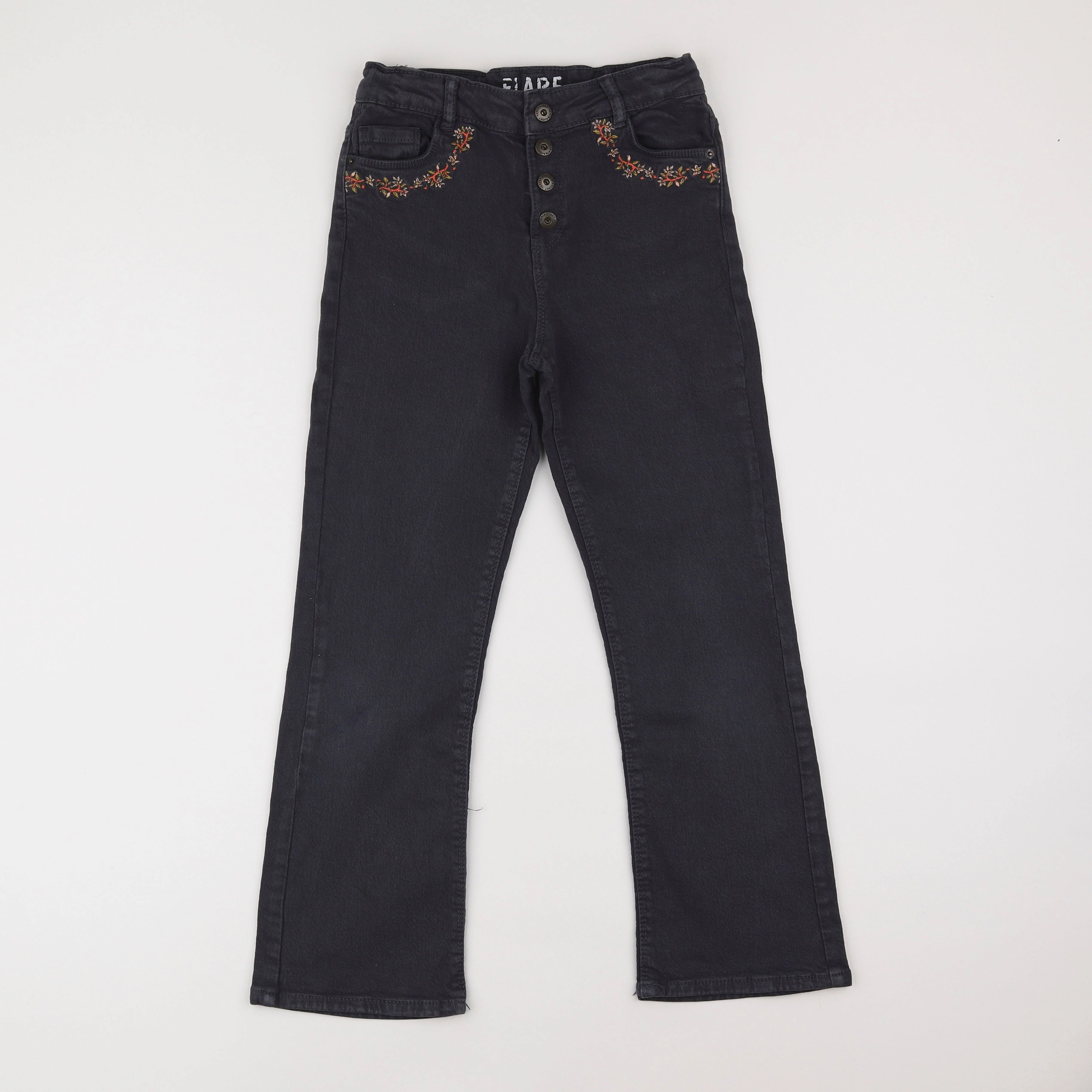 Vertbaudet - jean gris - 9 ans