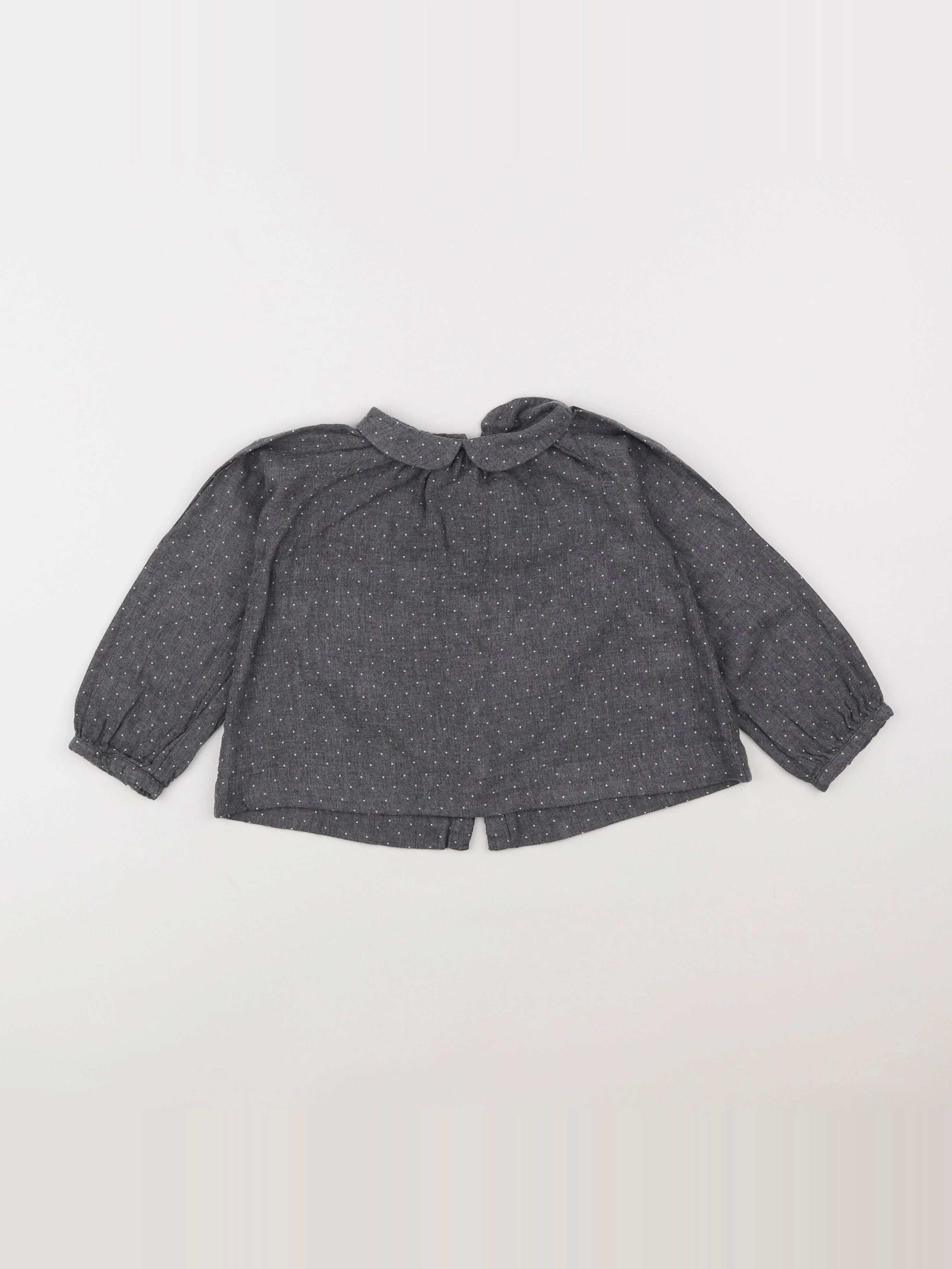 Jacadi - blouse gris - 2 ans