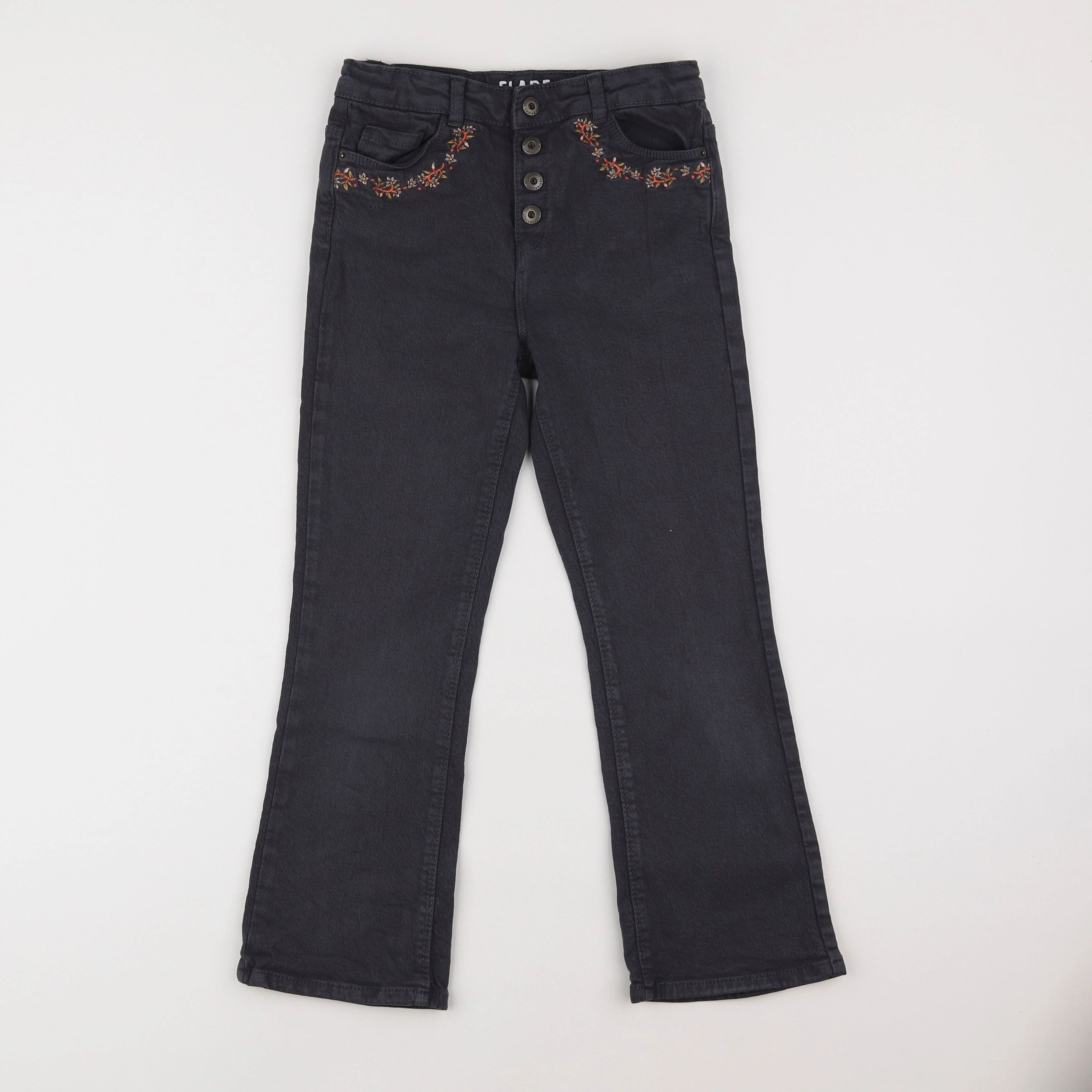 Vertbaudet - jean gris - 8 ans