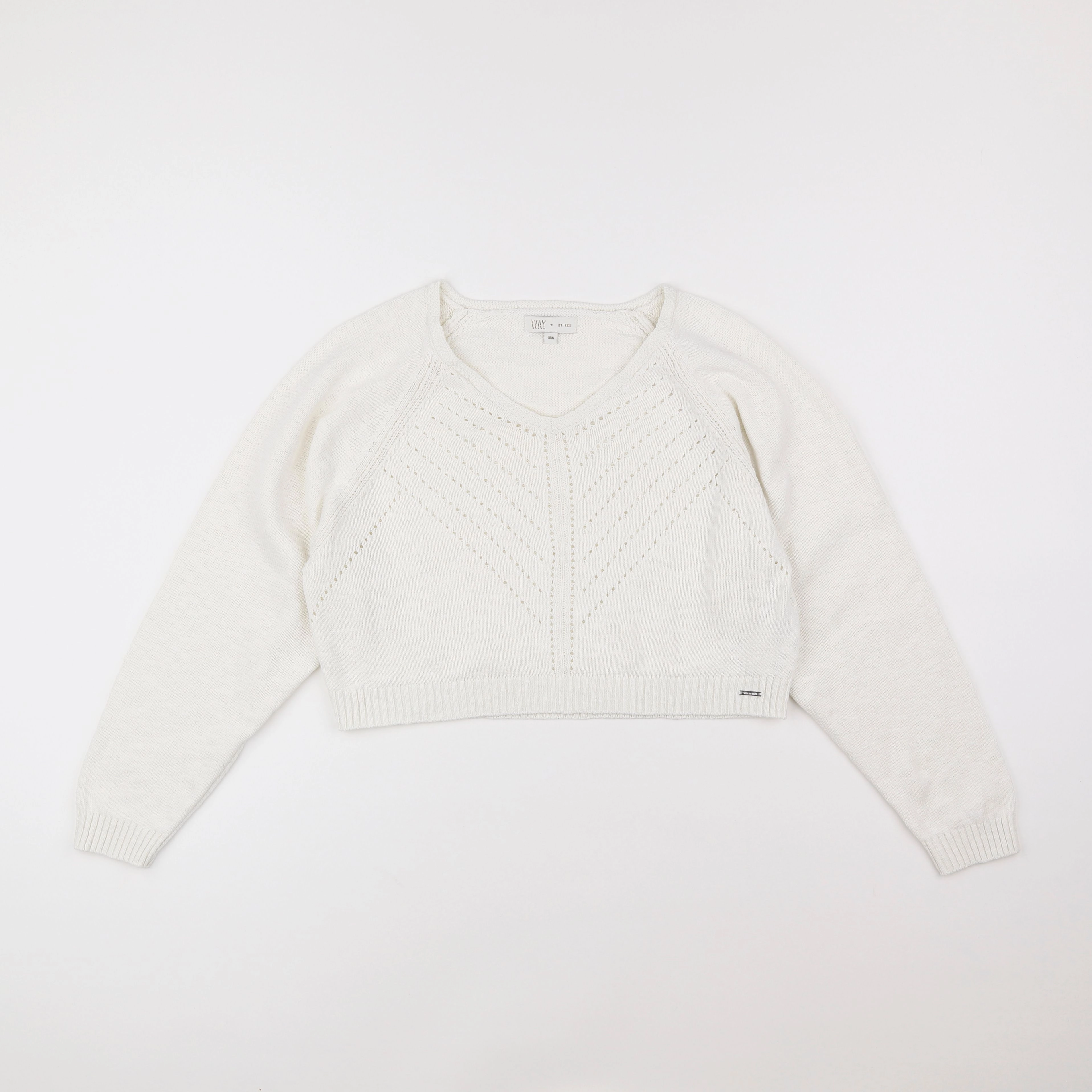 IKKS - pull blanc - 10 ans