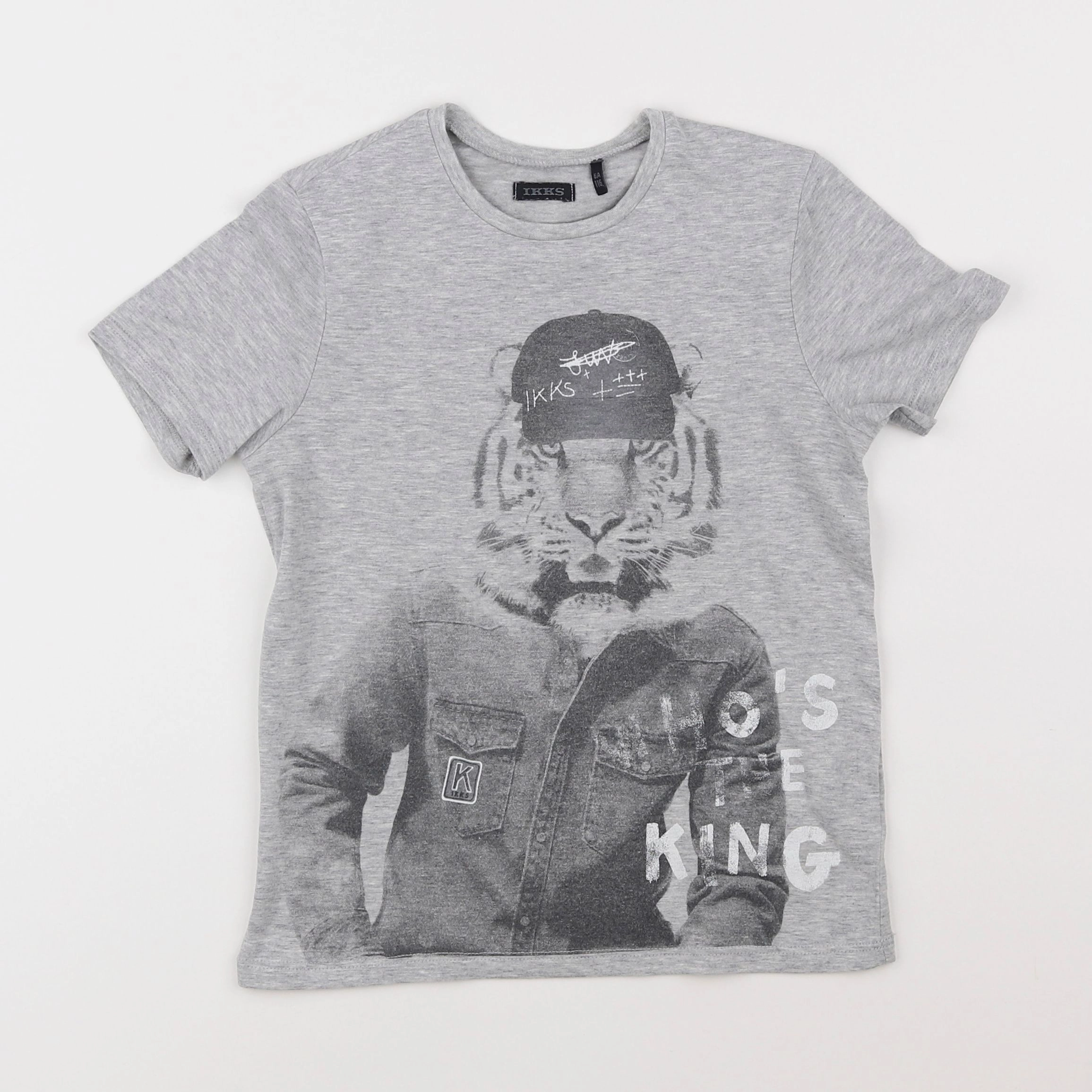 IKKS - tee-shirt gris - 6 ans