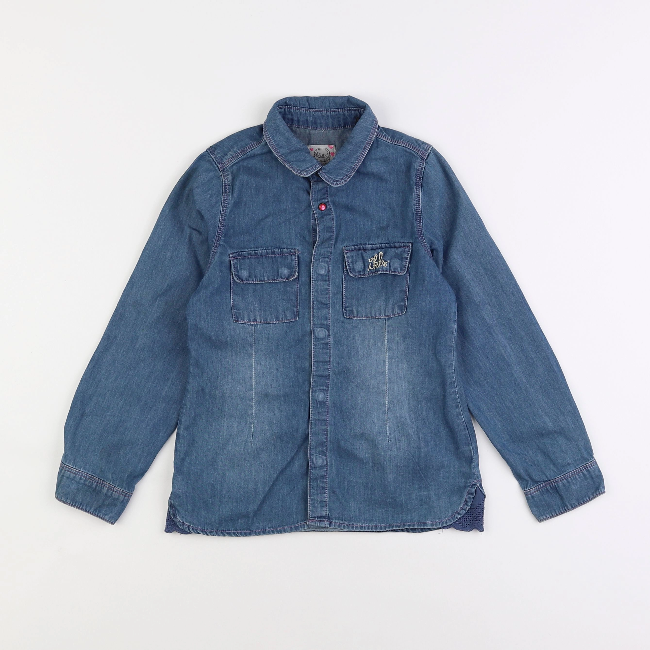 IKKS - blouse bleu - 6 ans
