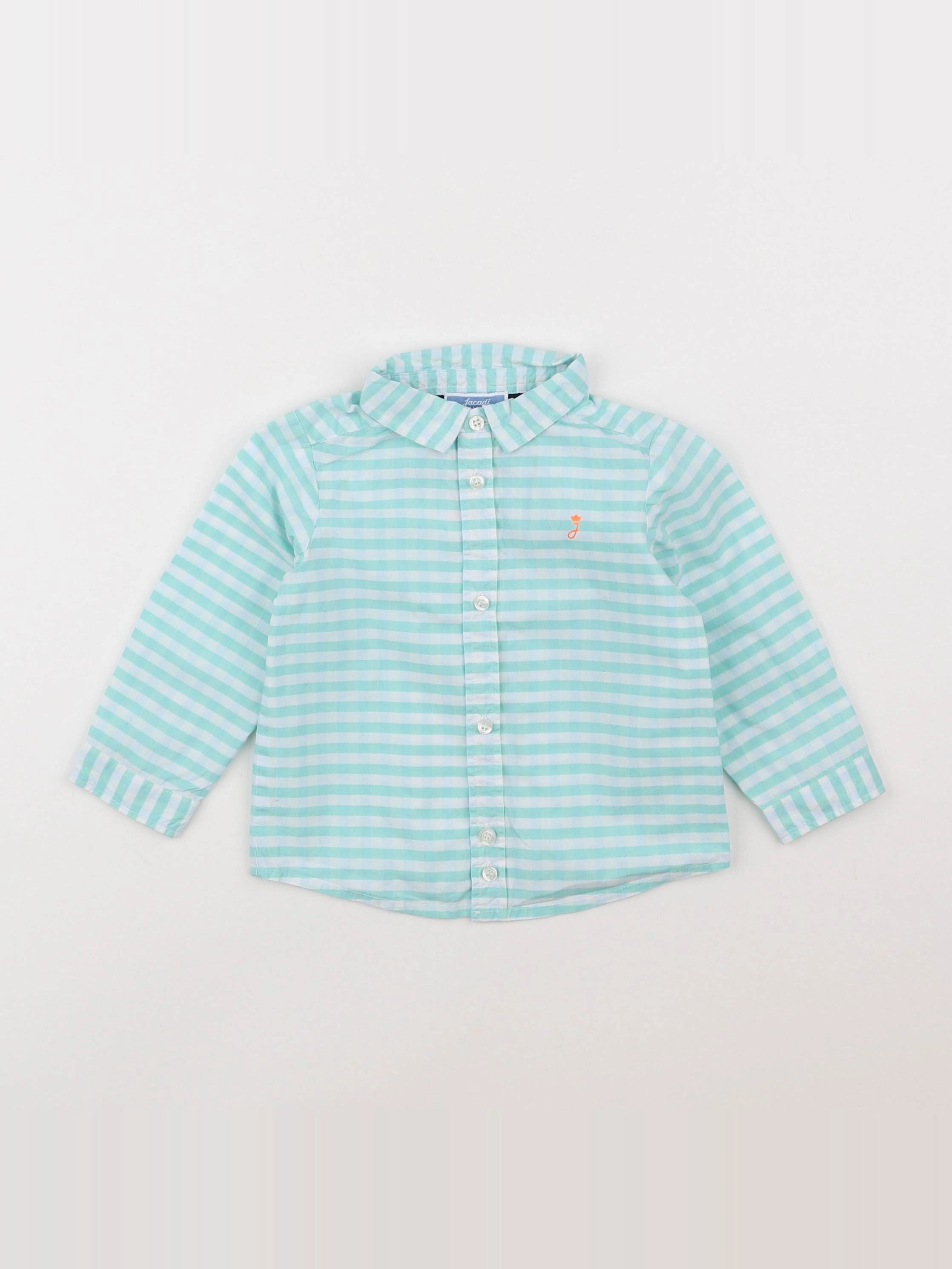 Jacadi - chemise bleu - 12 mois