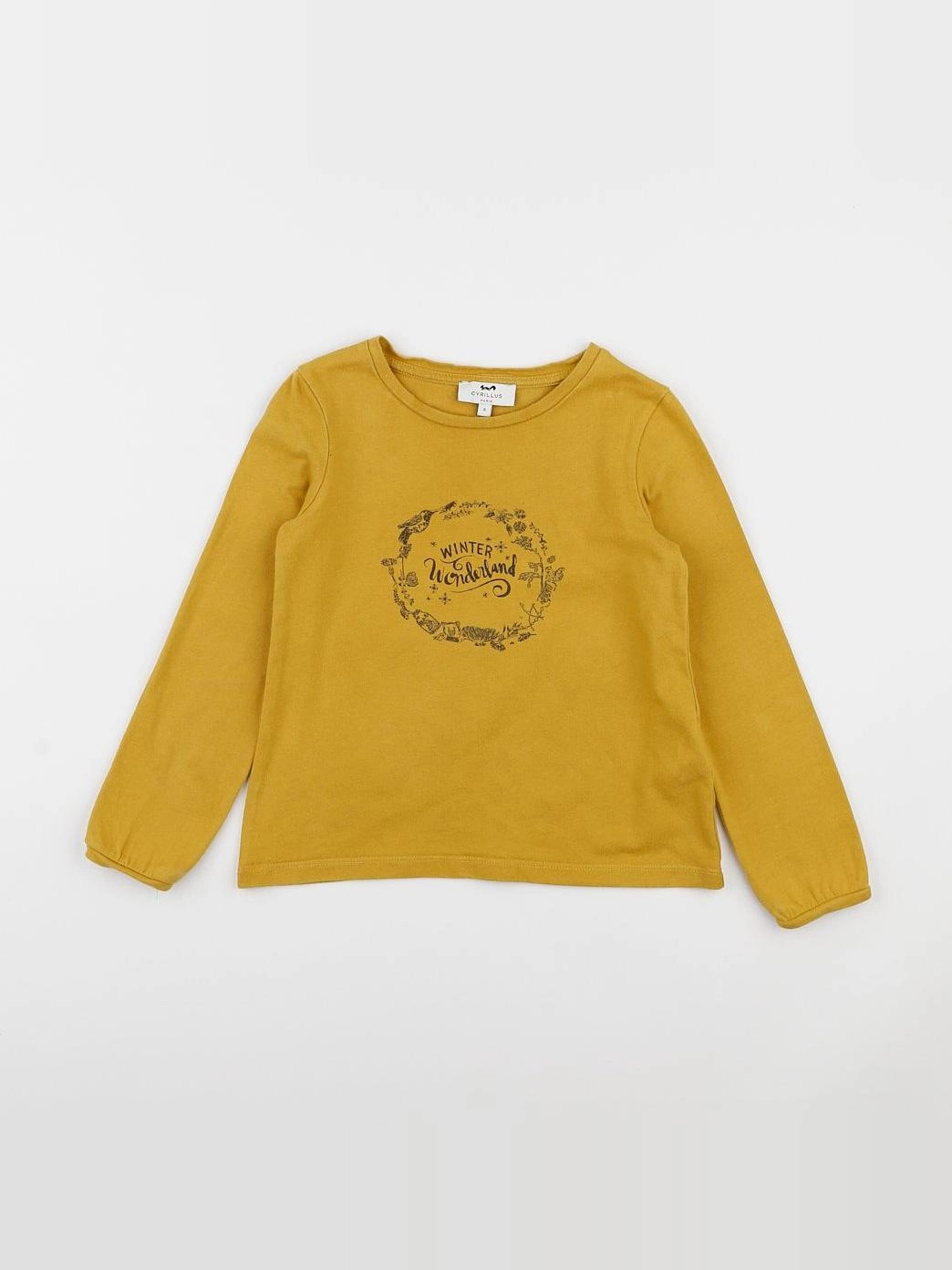 Cyrillus - tee-shirt jaune - 6 ans