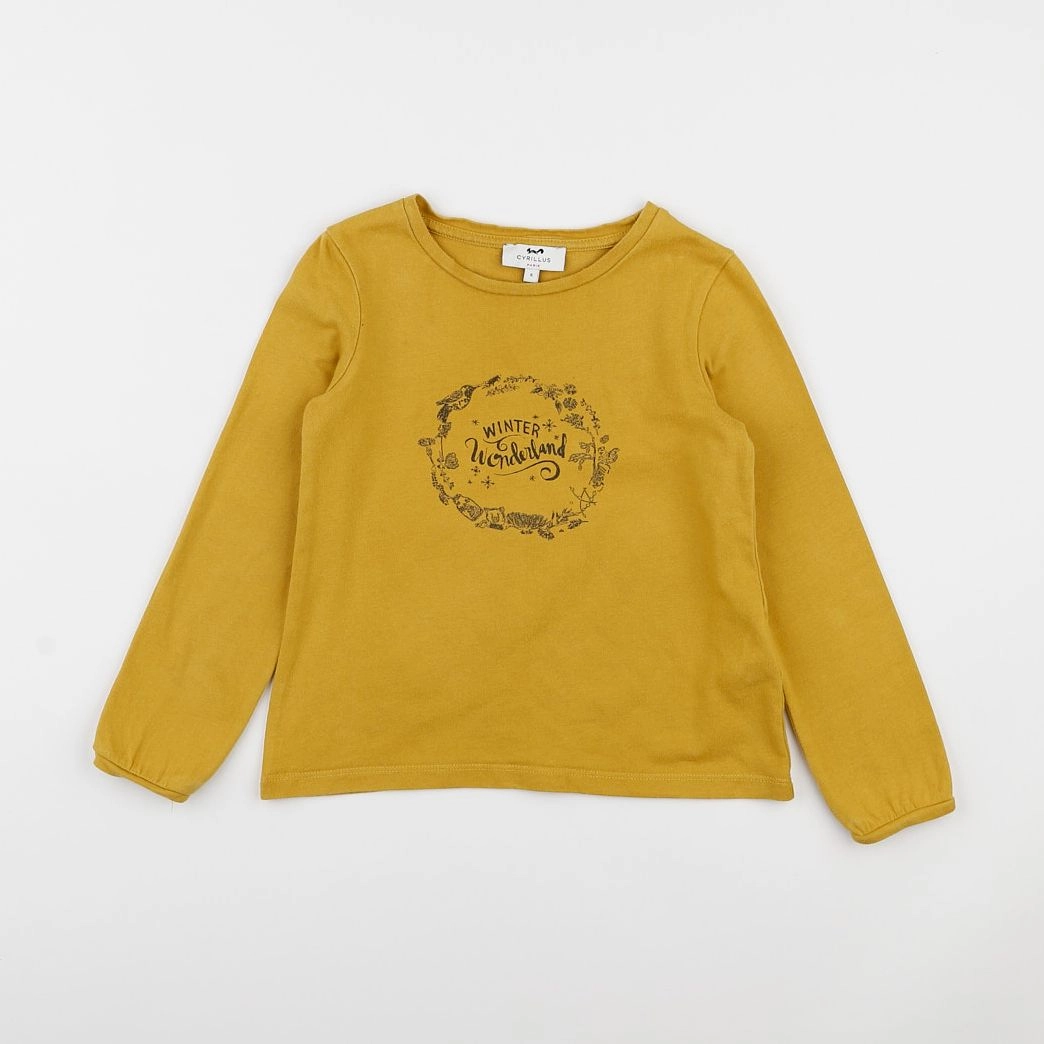 Cyrillus - tee-shirt jaune - 6 ans