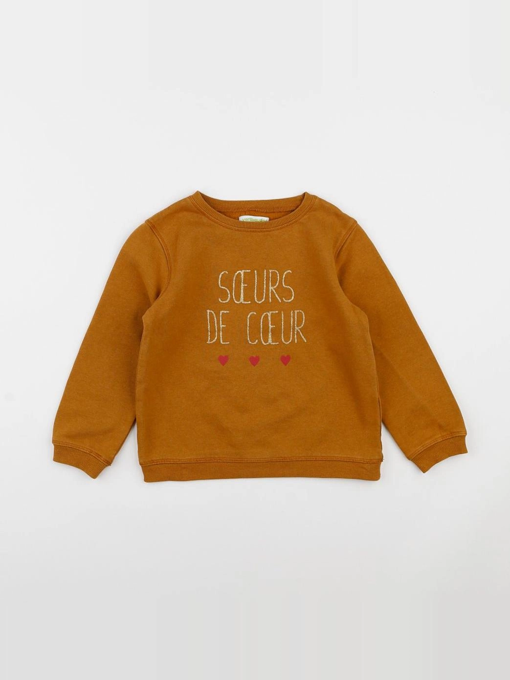 Vertbaudet - sweat marron - 5 ans