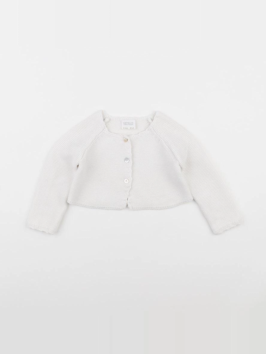 Natalys - gilet blanc - 18 mois