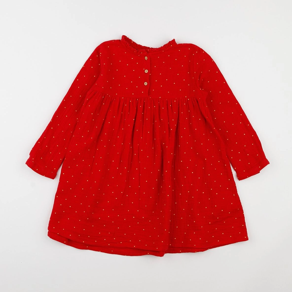 Vertbaudet - robe rouge - 5 ans