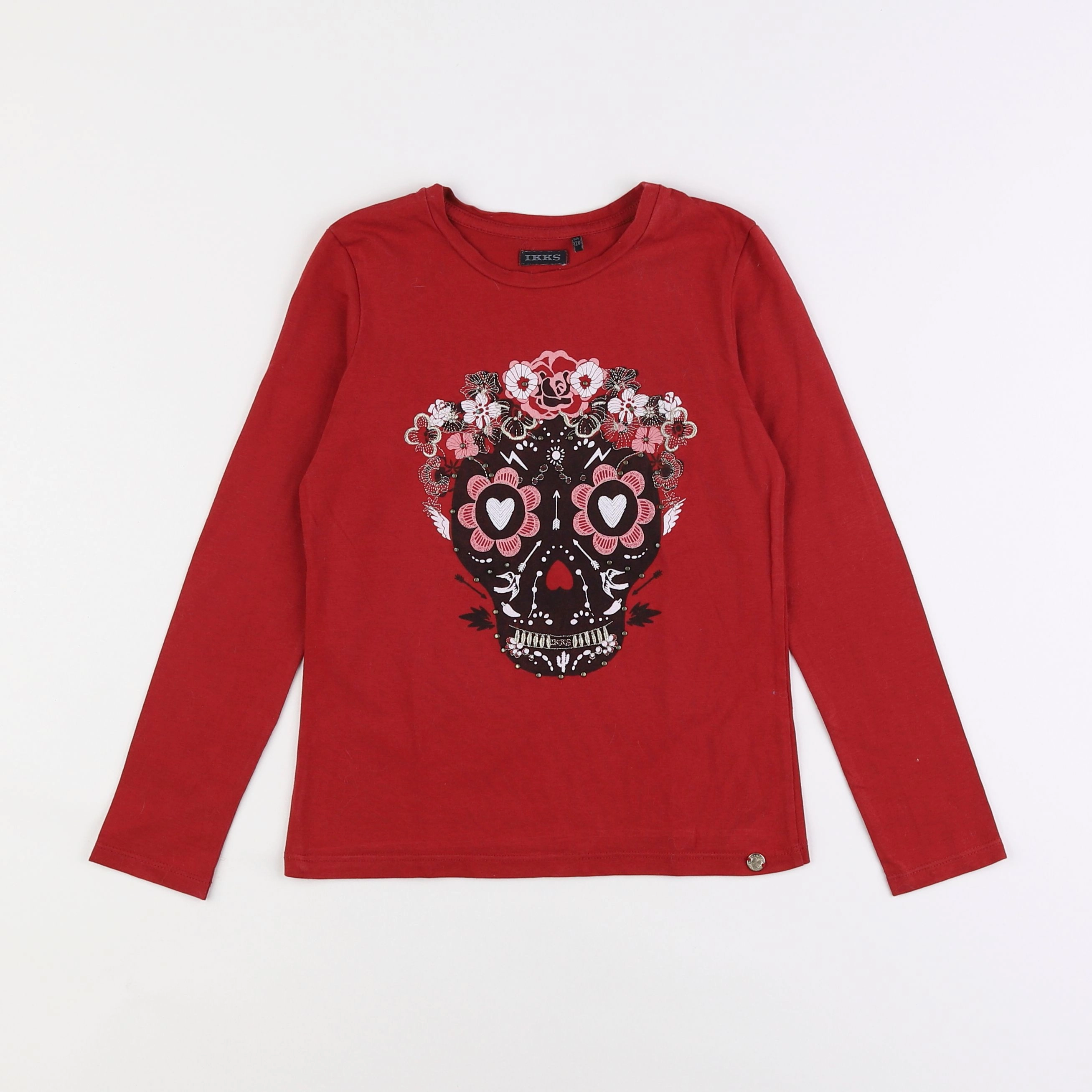 IKKS - tee-shirt rouge - 8 ans