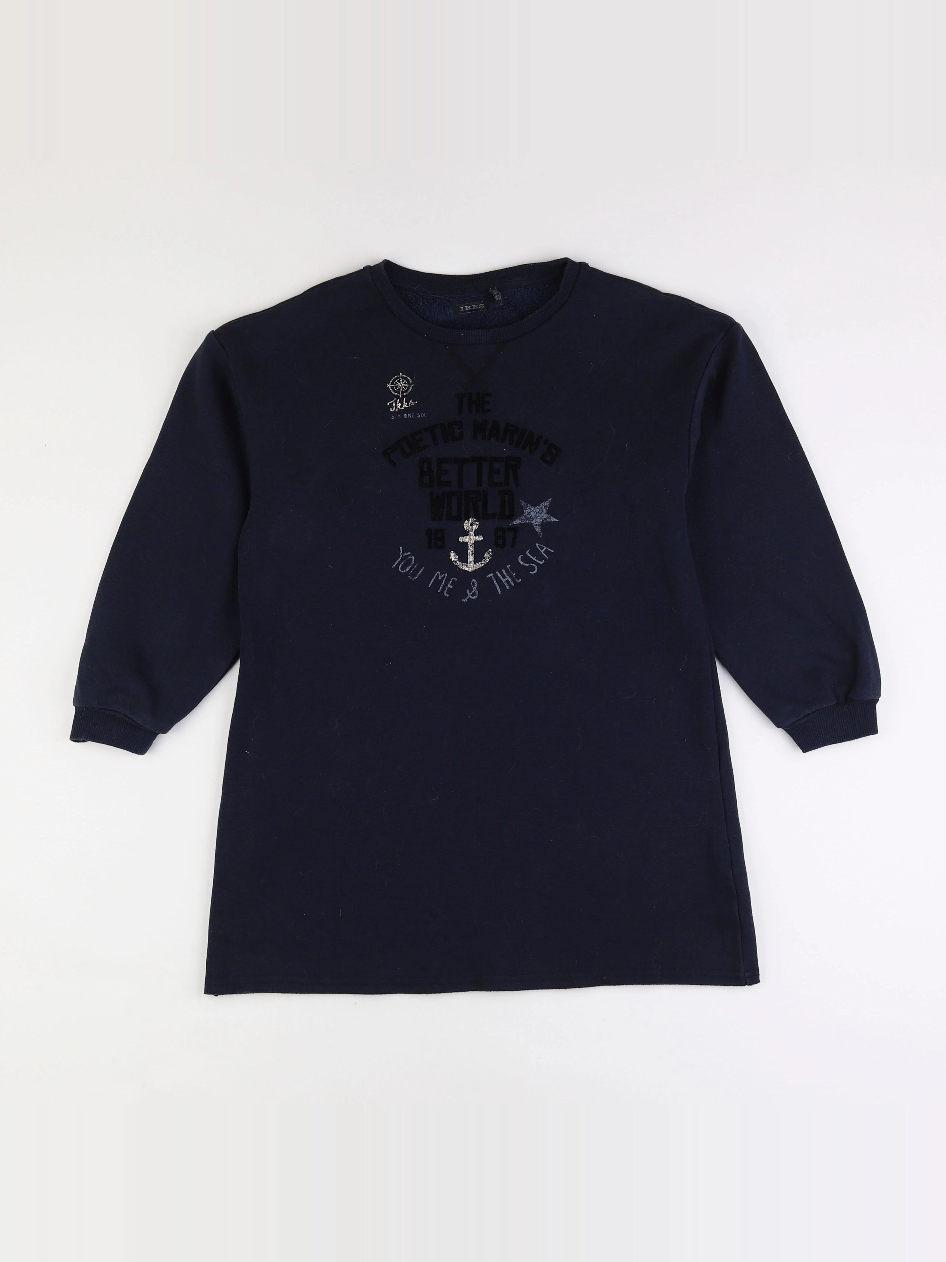 IKKS - robe bleu - 10 ans