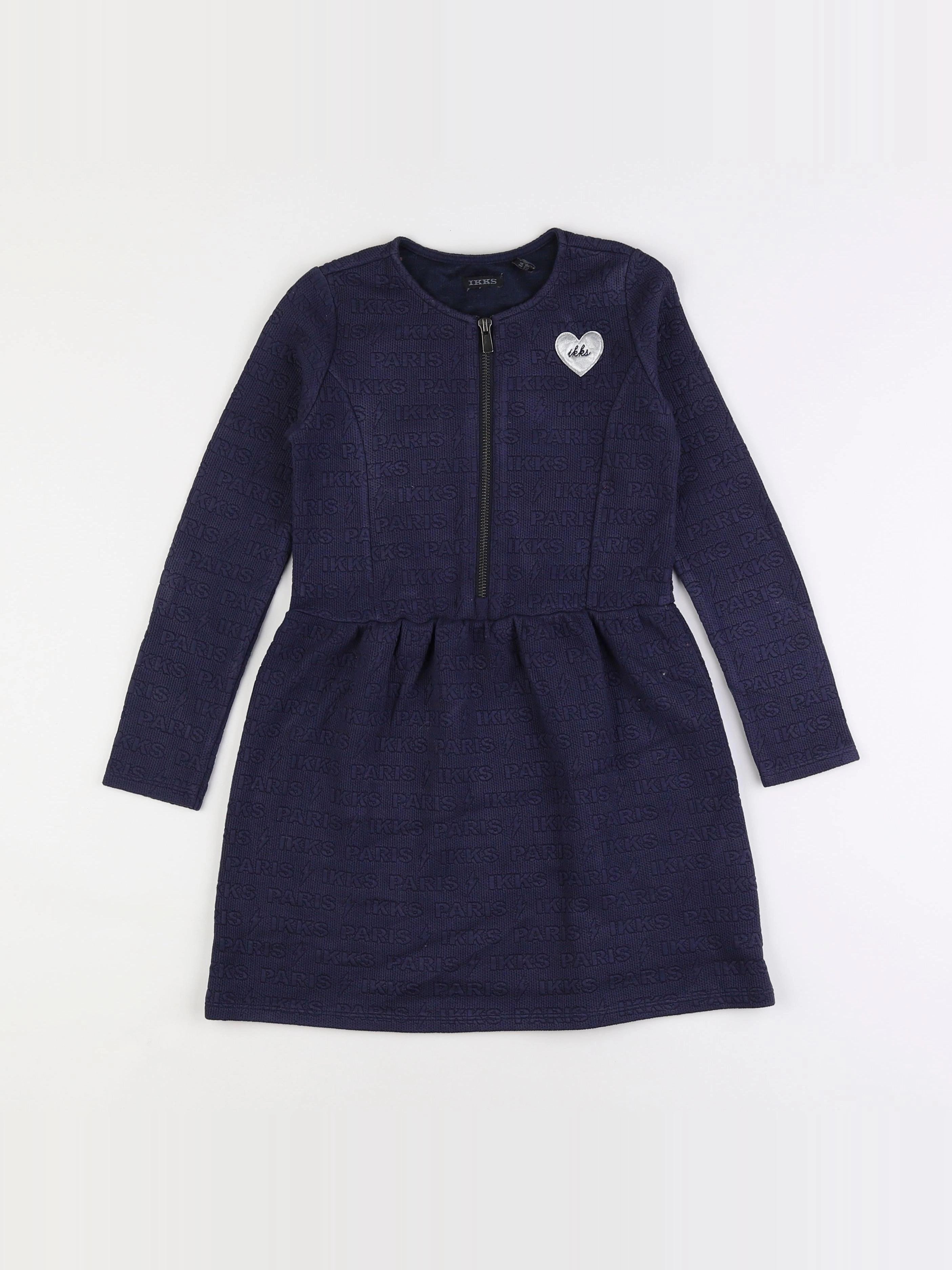 IKKS - robe bleu - 8 ans