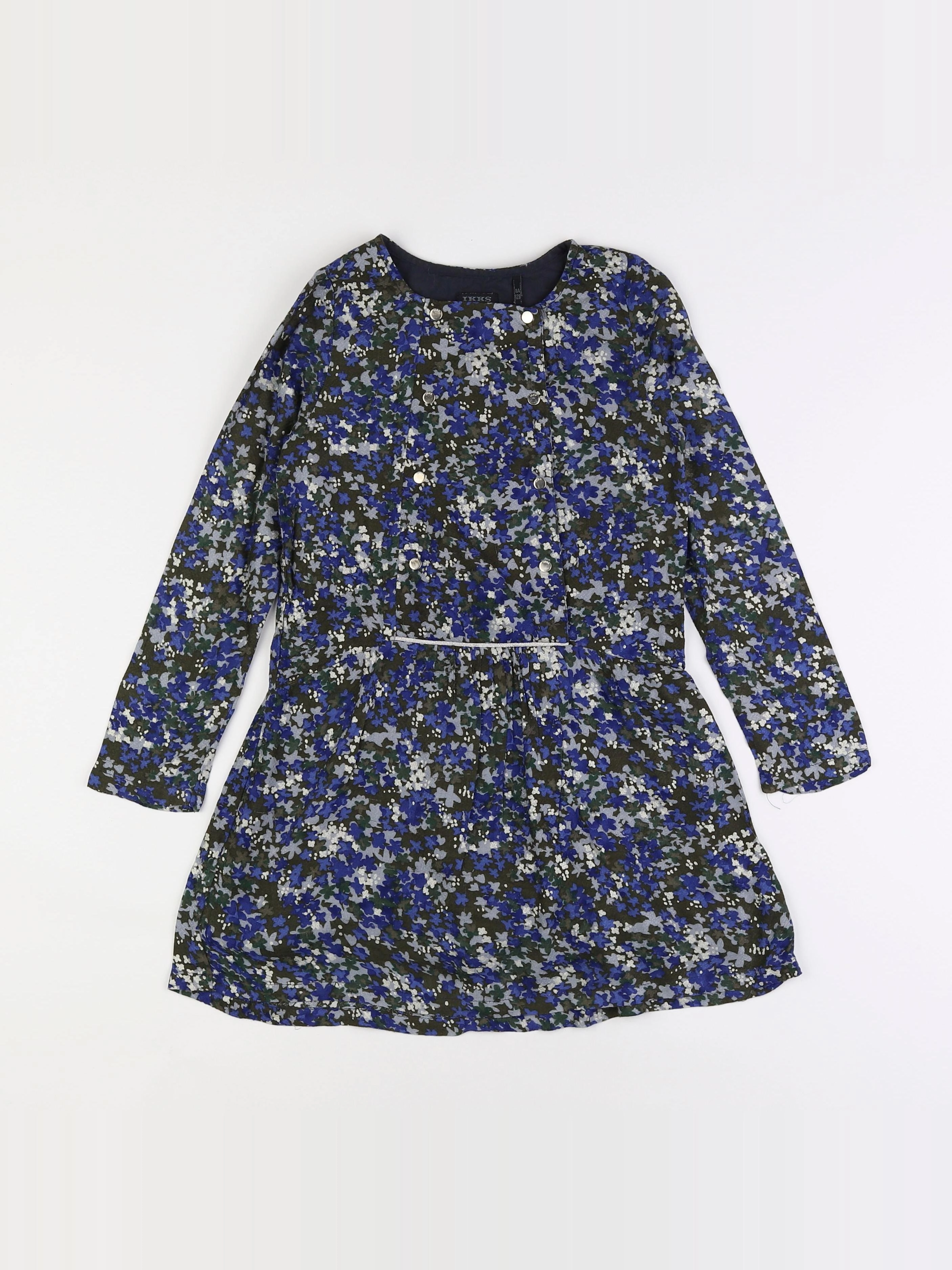 IKKS - robe bleu - 8 ans