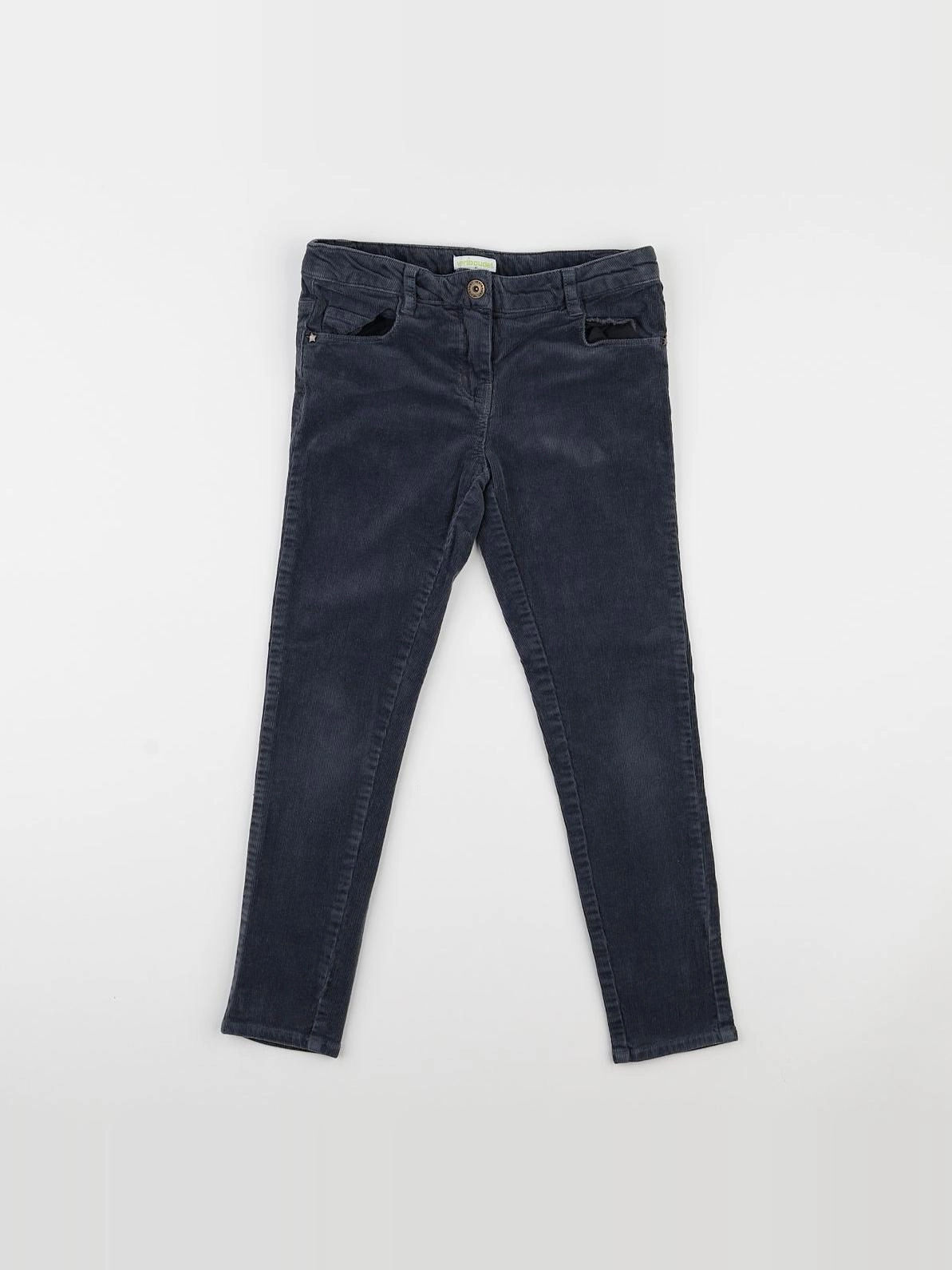 Vertbaudet - pantalon gris - 8 ans