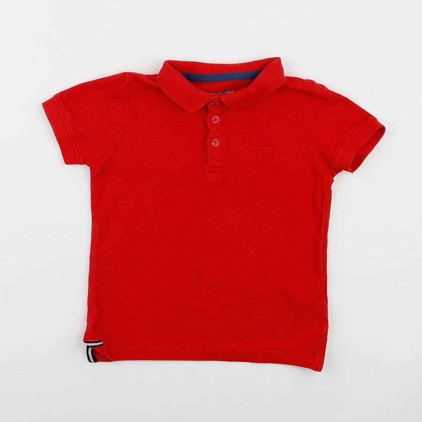 Vertbaudet - polo rouge - 5 ans