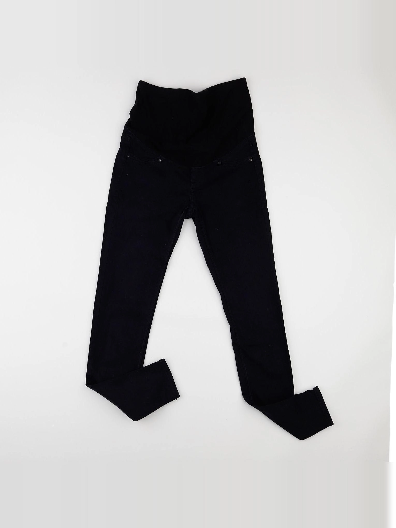 H&M - jean grossesse noir - 36