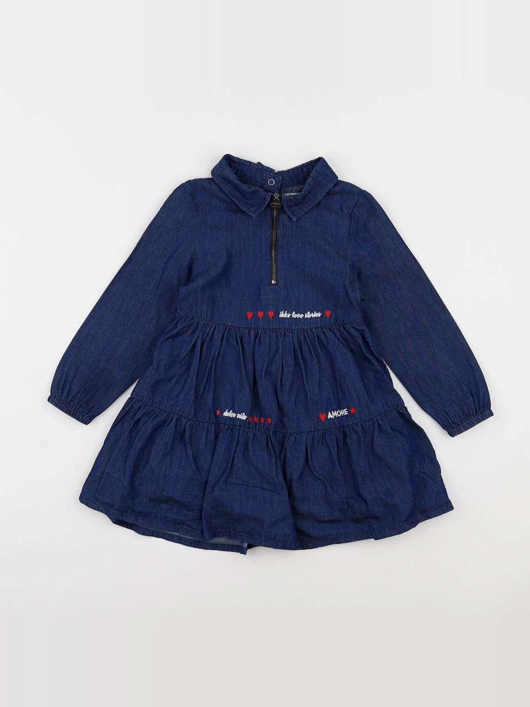 IKKS - robe bleu - 3 ans