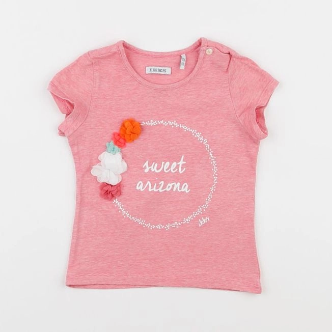 IKKS - tee-shirt rose - 18 mois