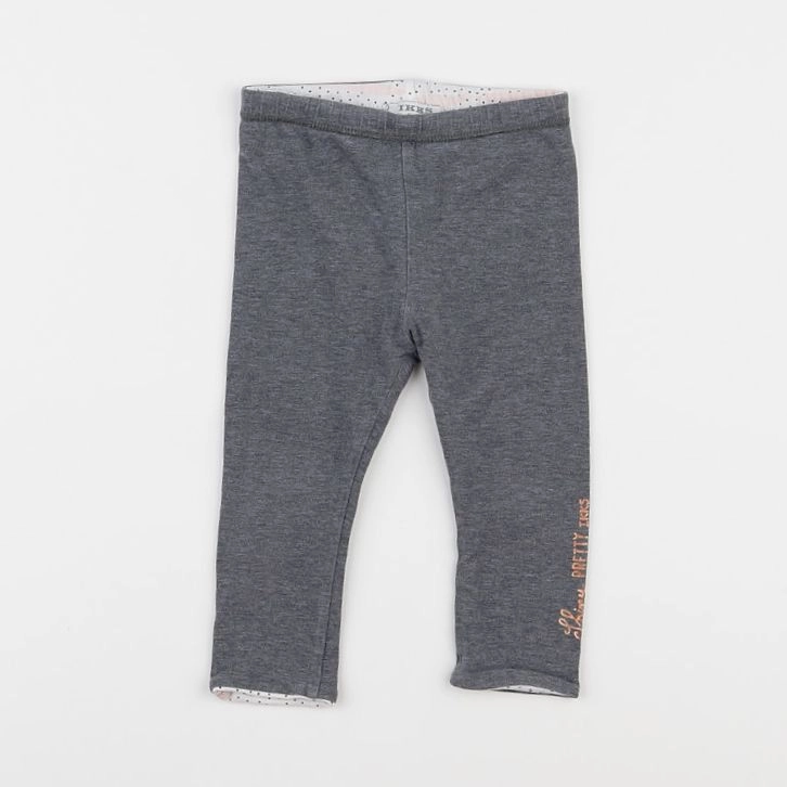 IKKS - legging réversible gris - 3 ans