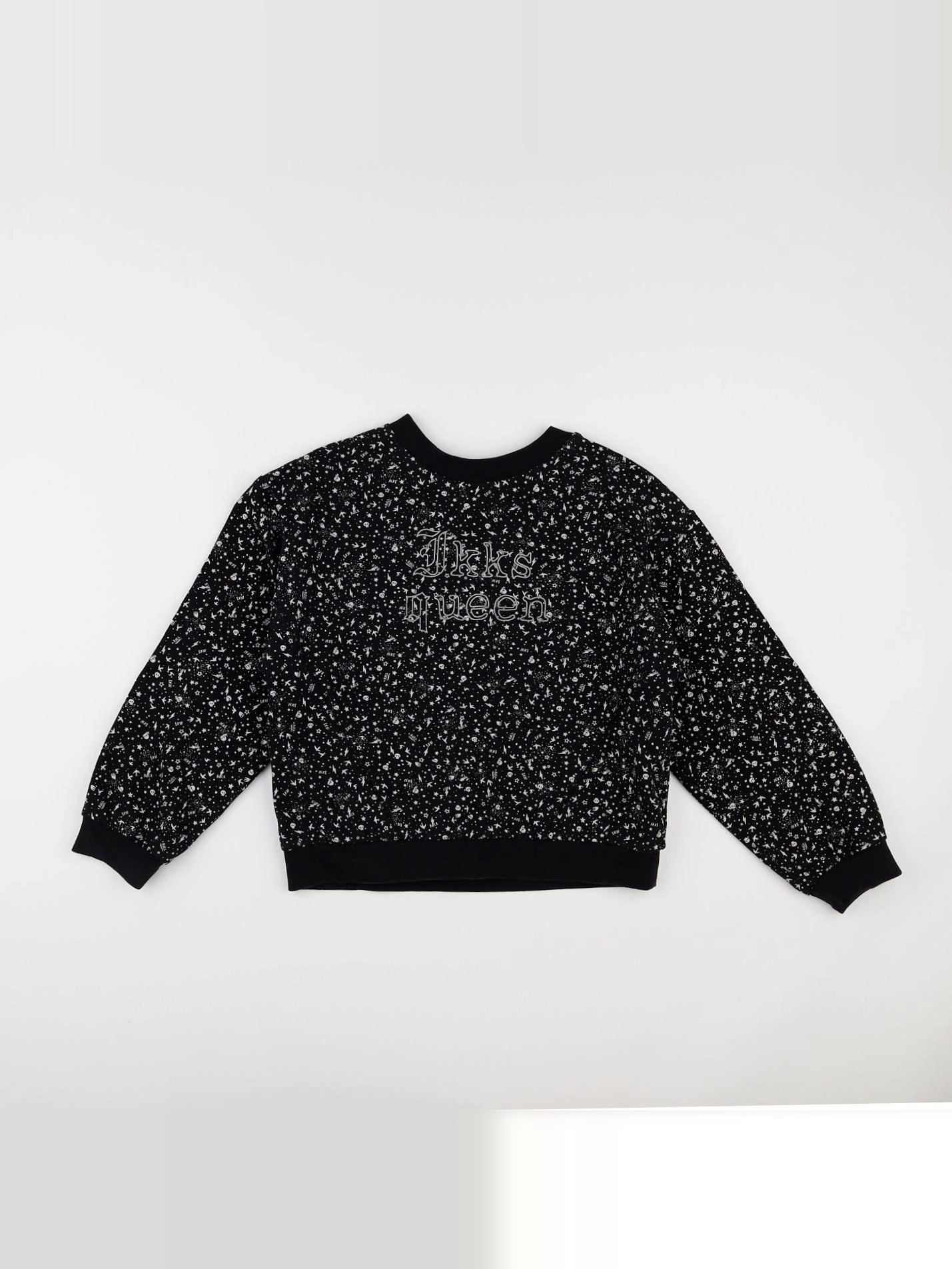 IKKS - sweat noir - 10 ans