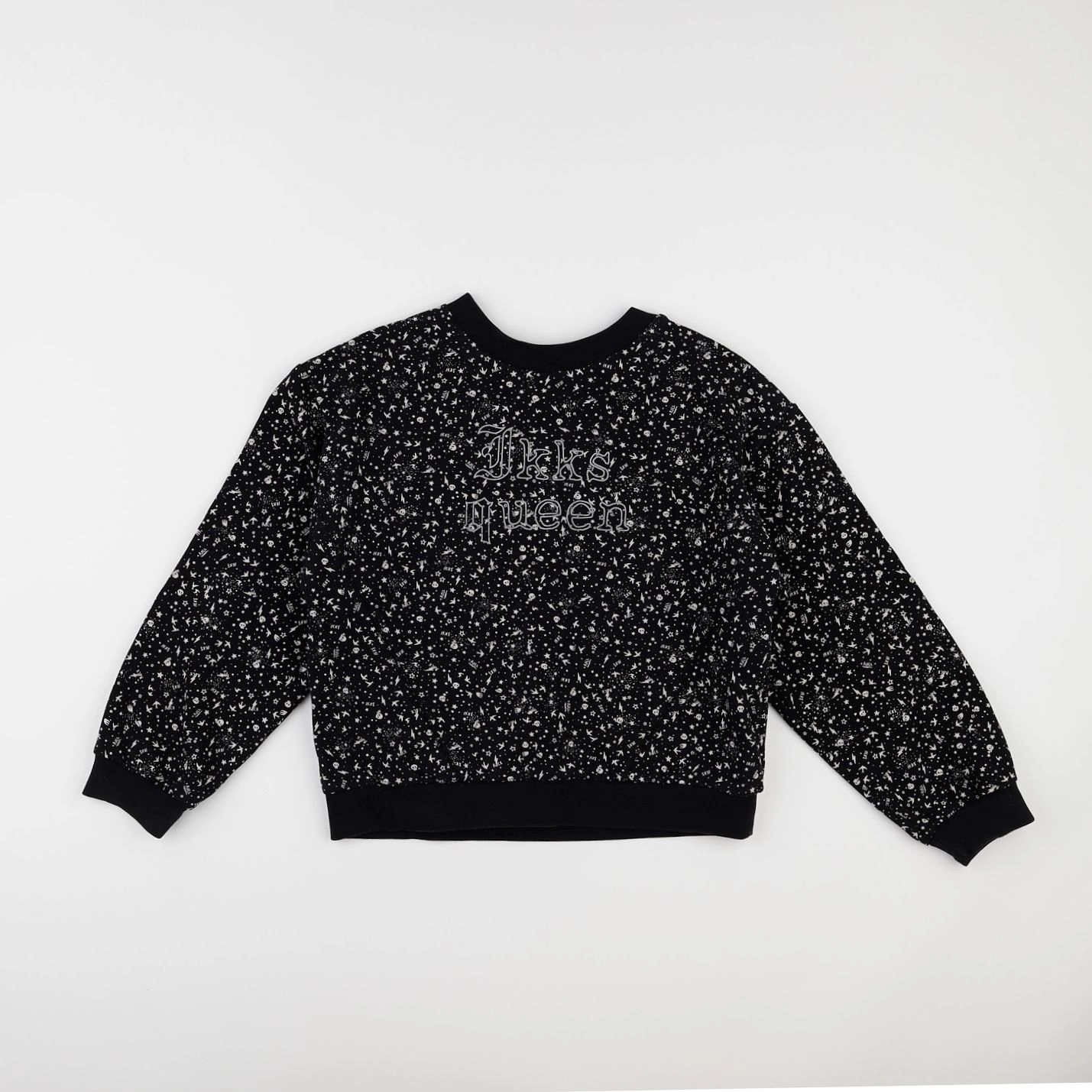 IKKS - sweat noir - 10 ans