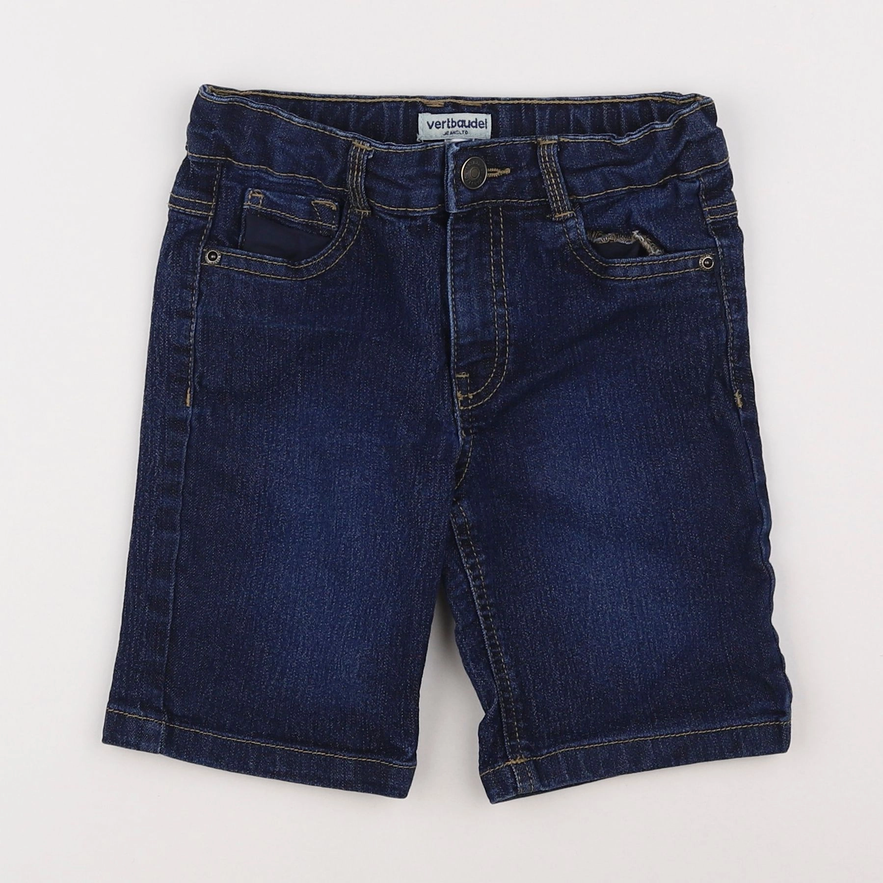 Vertbaudet - short bleu - 6 ans