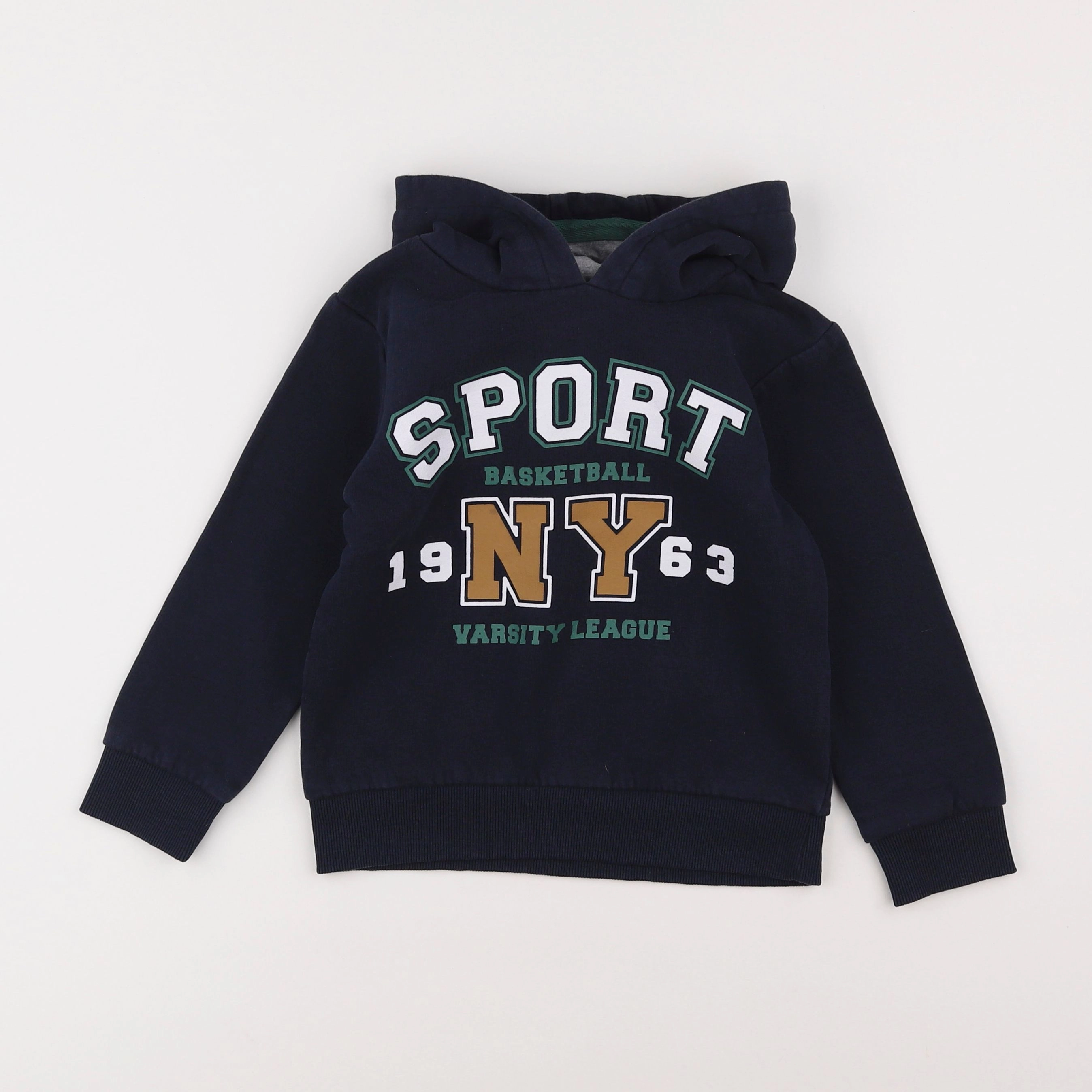 Vertbaudet - sweat bleu - 6 ans