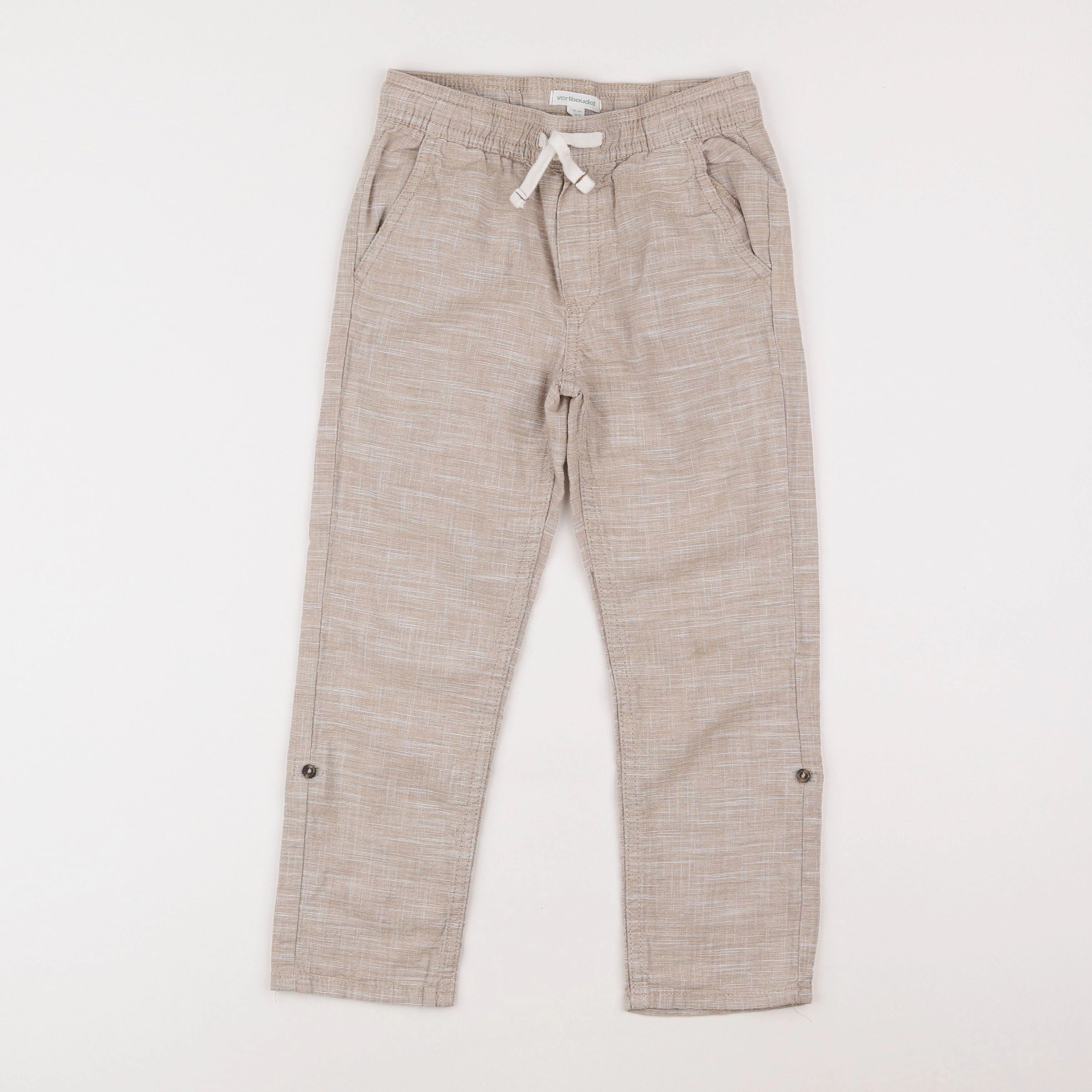 Vertbaudet - pantalon beige - 6 ans