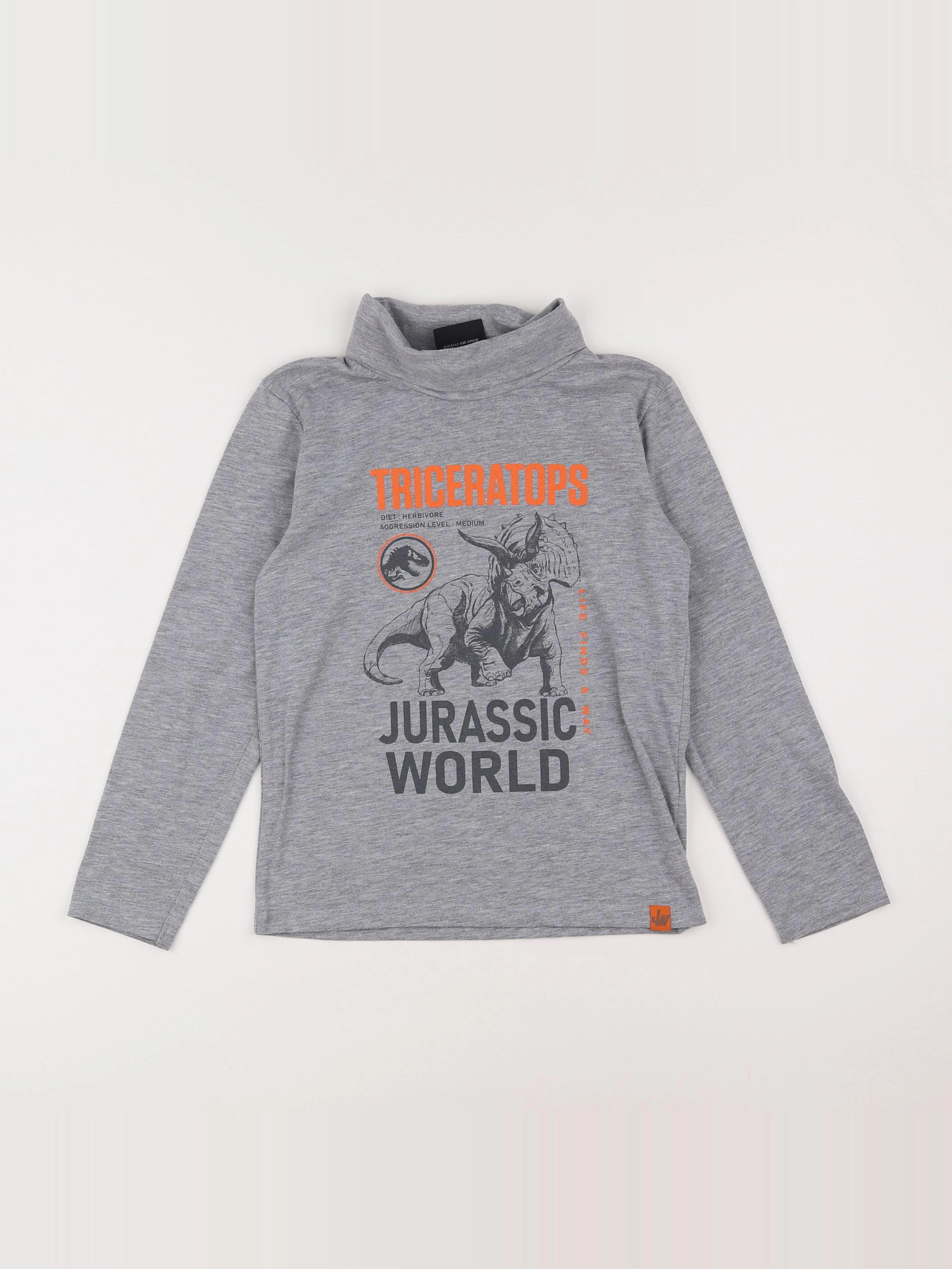 Vertbaudet - sous-pull gris - 10 ans