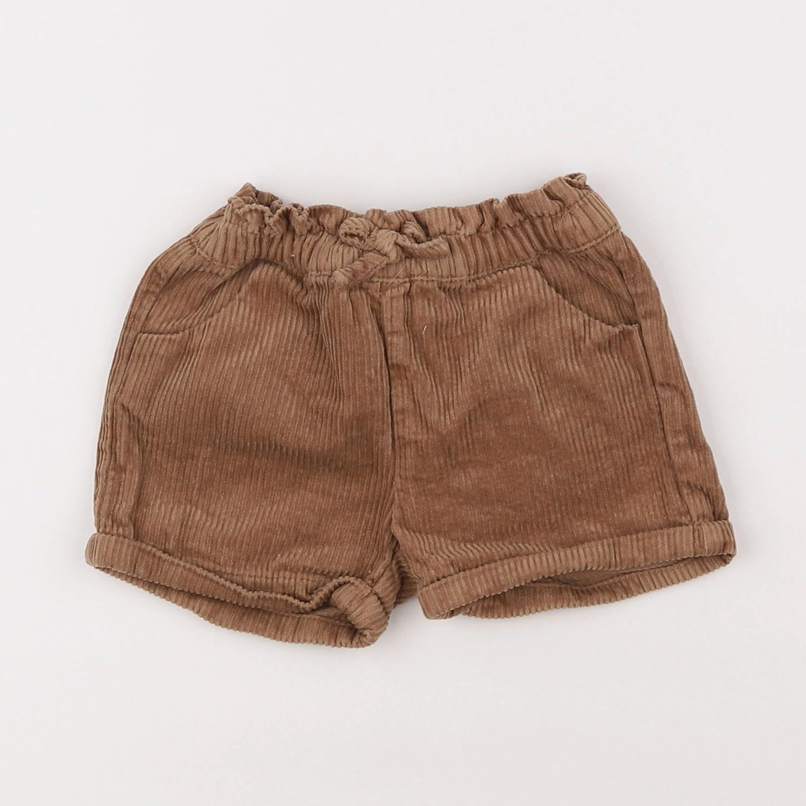 Vertbaudet - short marron - 12 mois