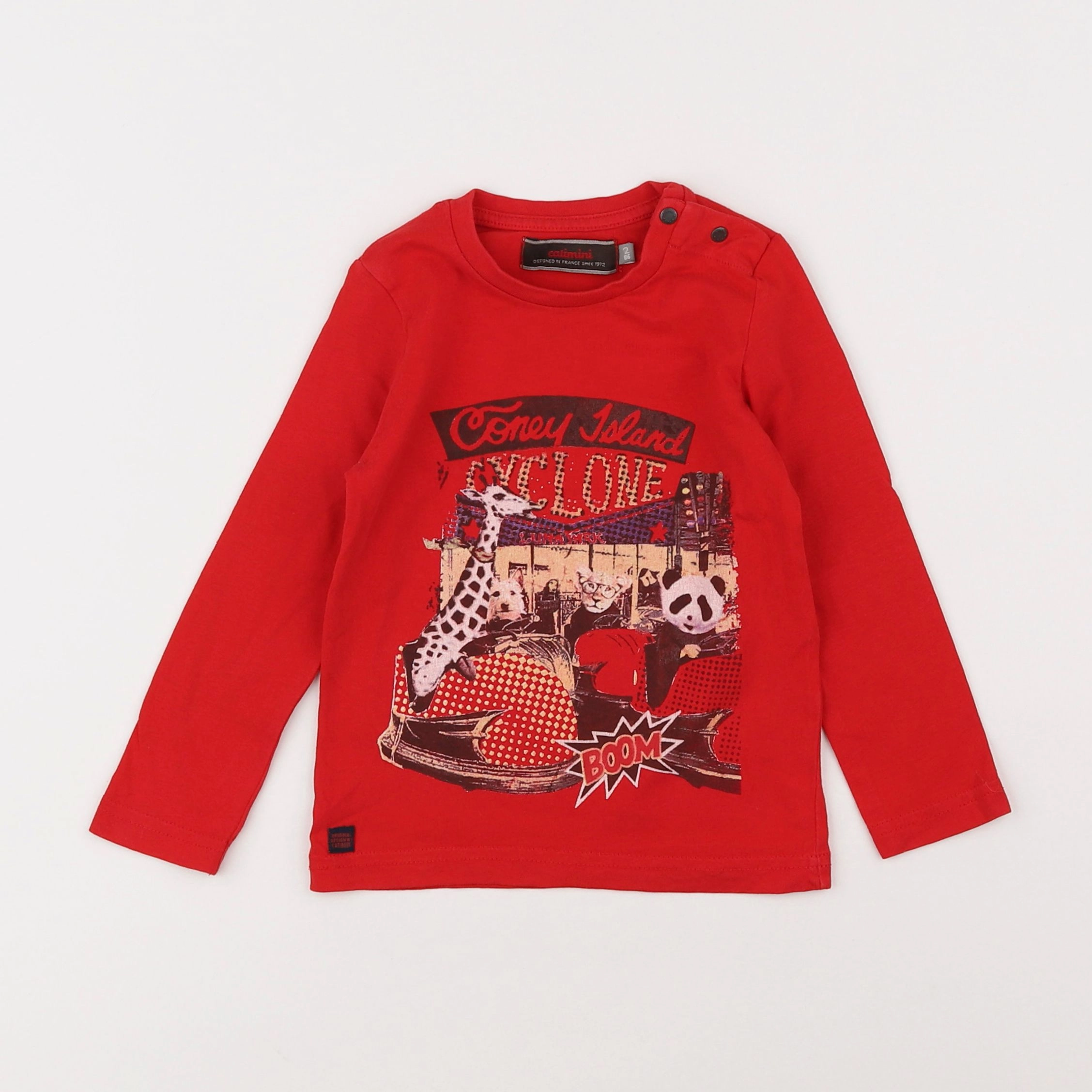 Catimini - tee-shirt rouge - 2 ans
