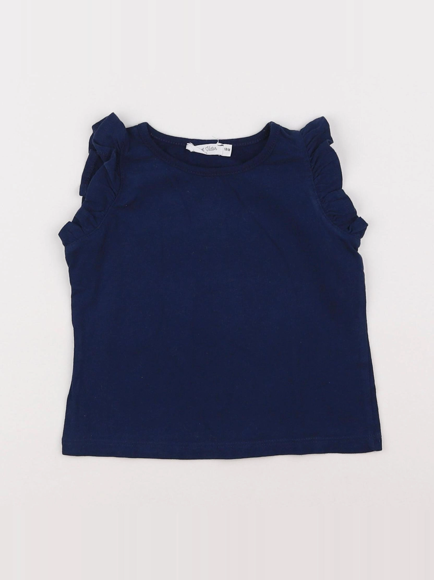 Eden & Victor - tee-shirt bleu - 18 mois
