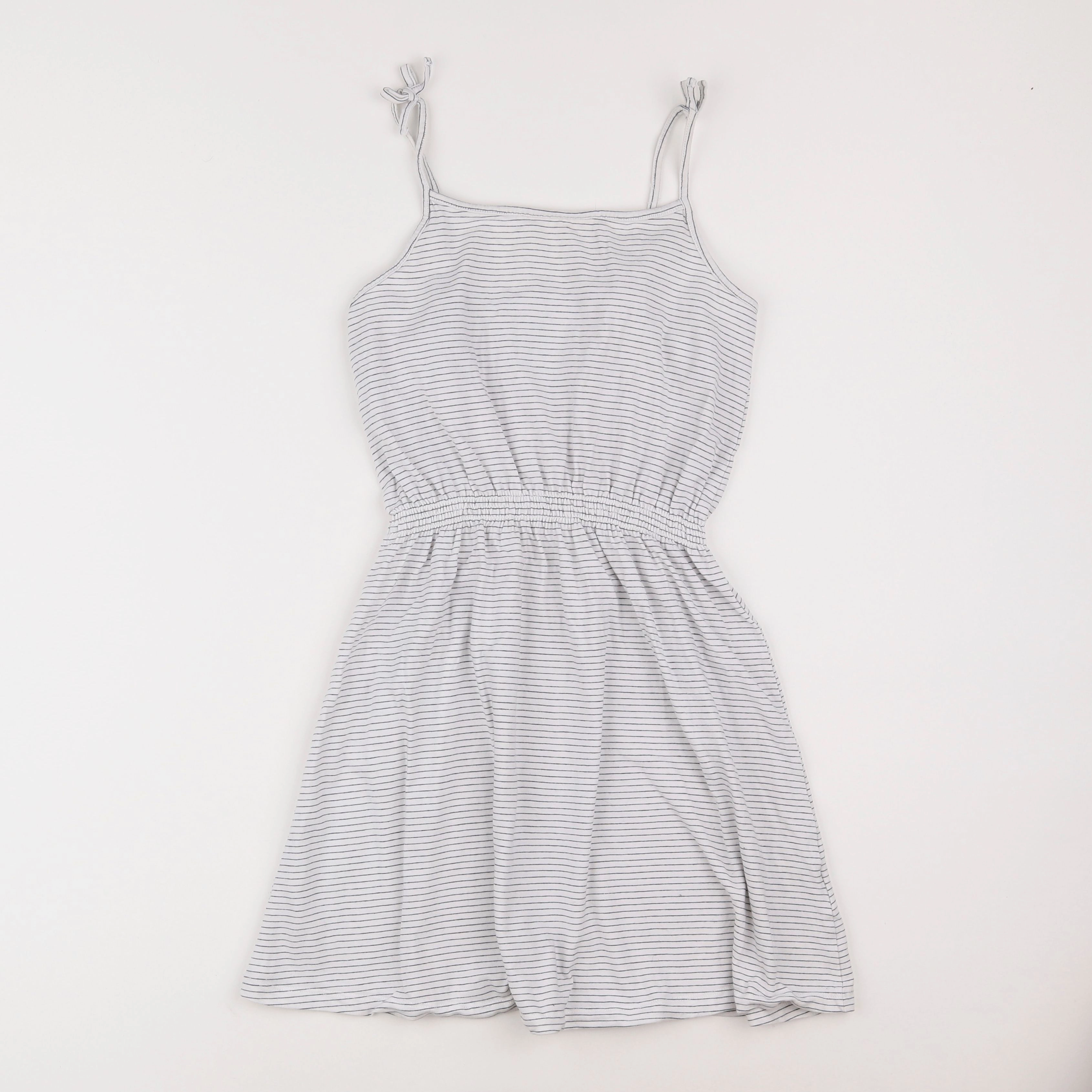 H&M - robe blanc, bleu - 12/14 ans