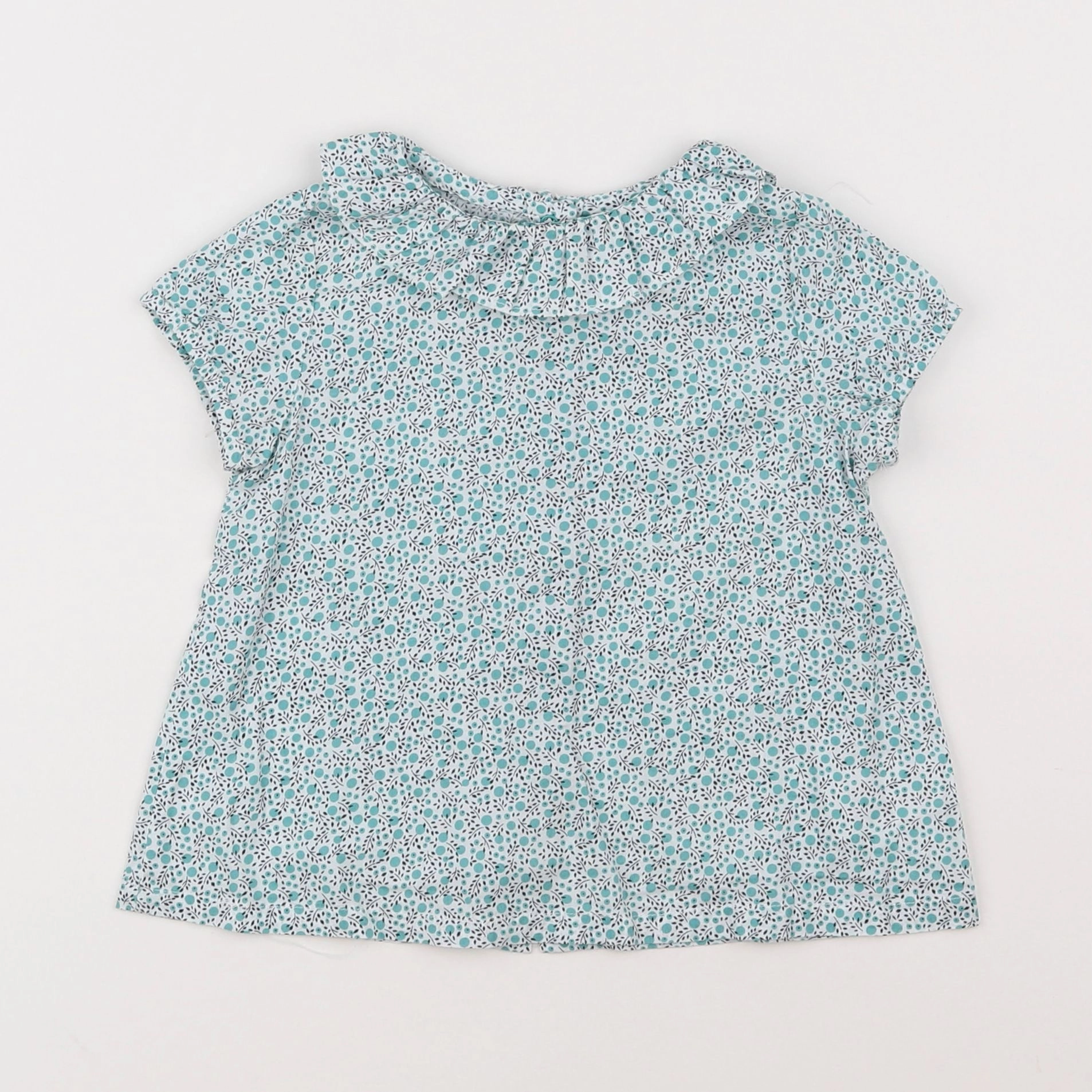 Eden & Victor - blouse blanc, vert - 18 mois