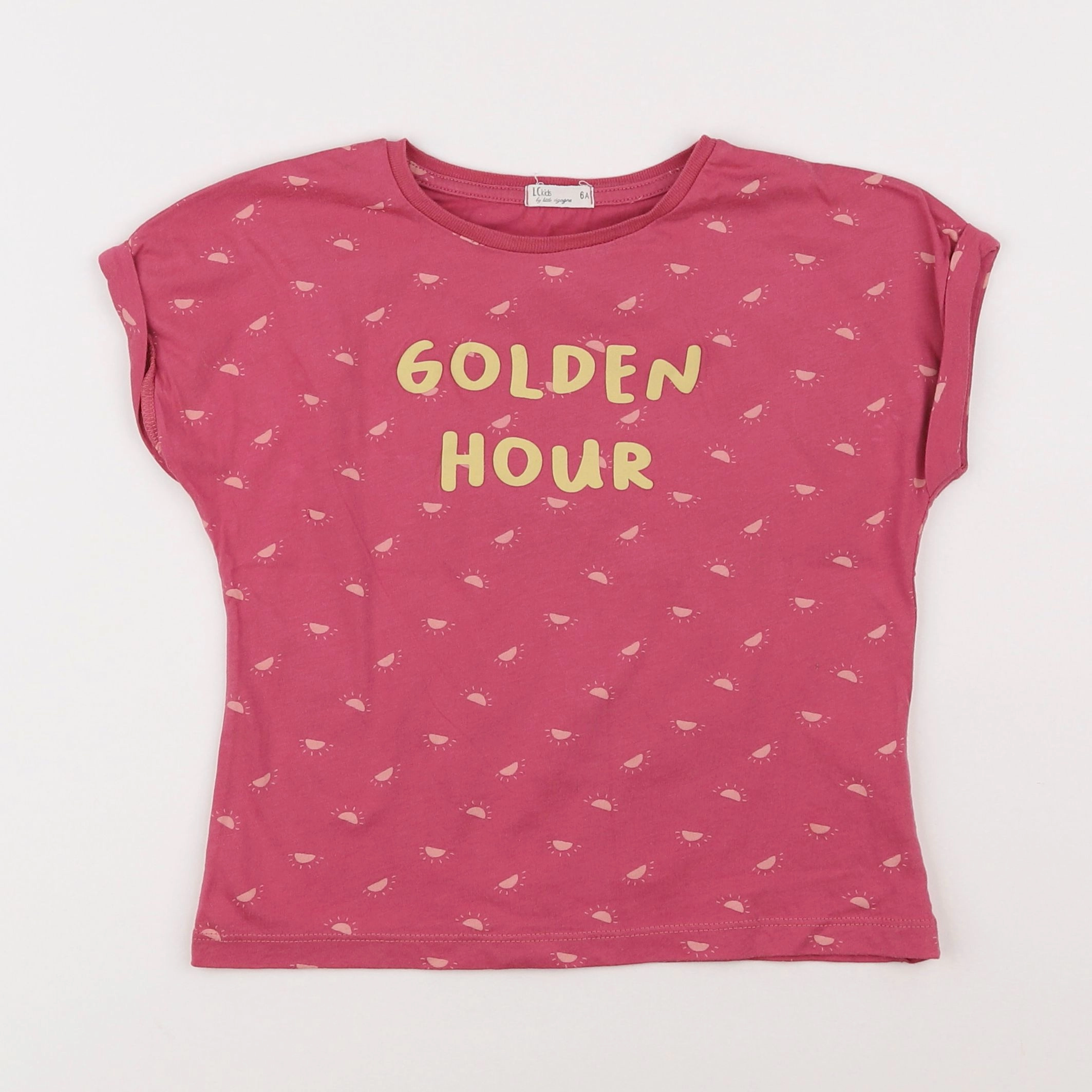 Little Cigogne - tee-shirt rose - 6 ans