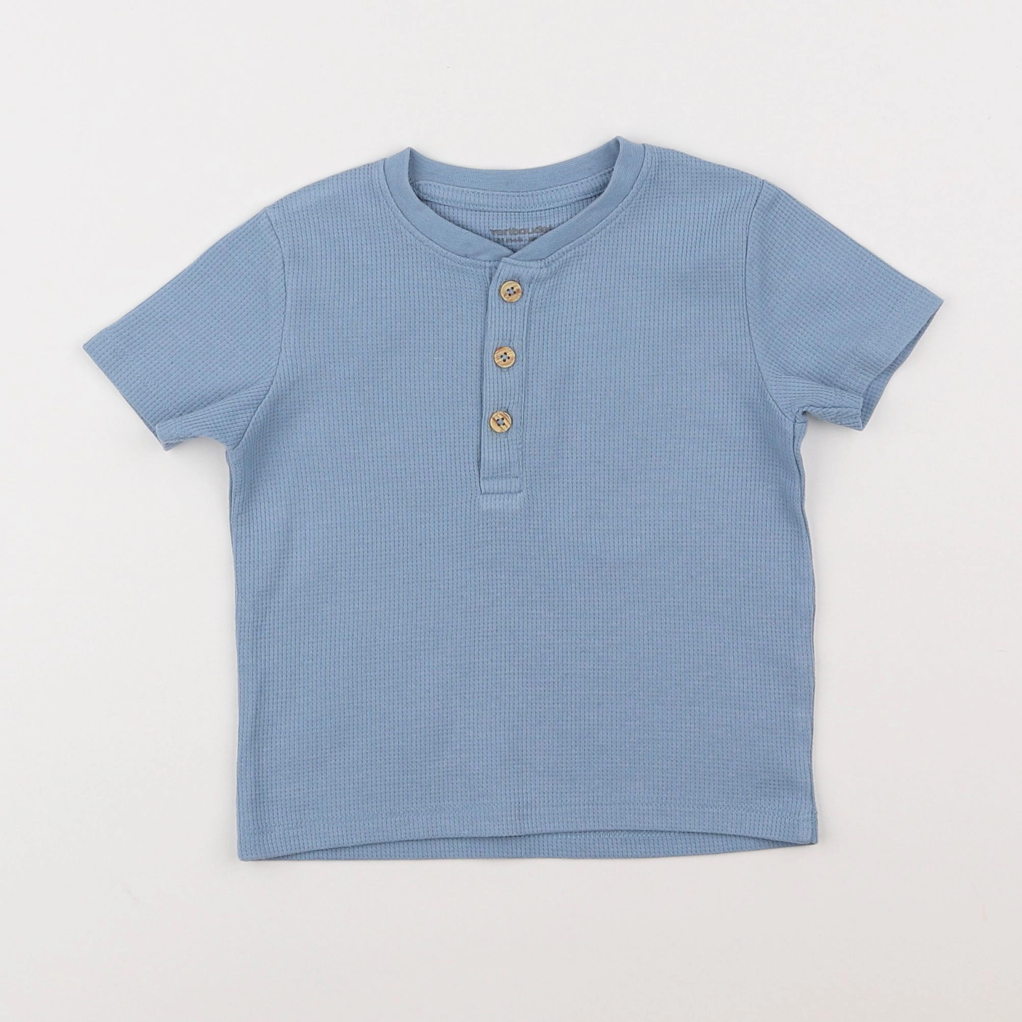 Vertbaudet - tee-shirt bleu - 2 ans