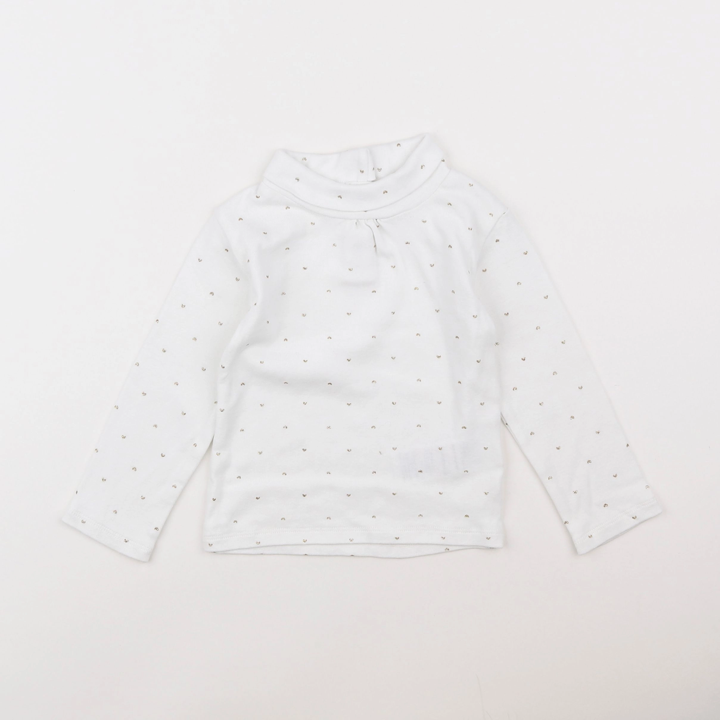 Vertbaudet - sous-pull blanc - 2 ans