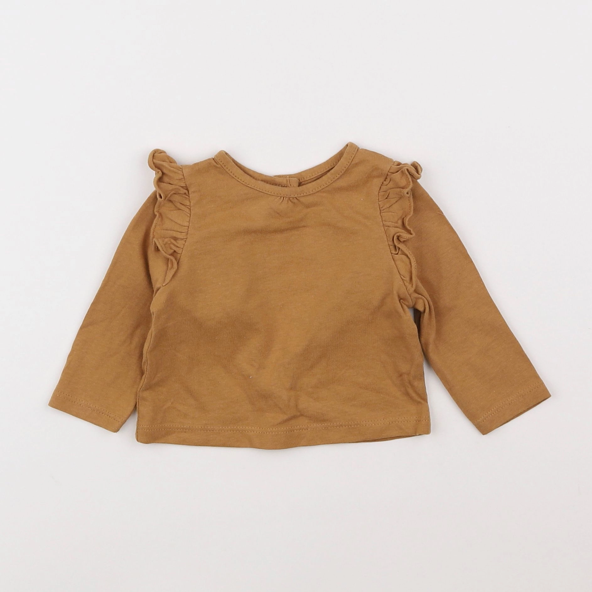 Vertbaudet - tee-shirt marron - 3 mois