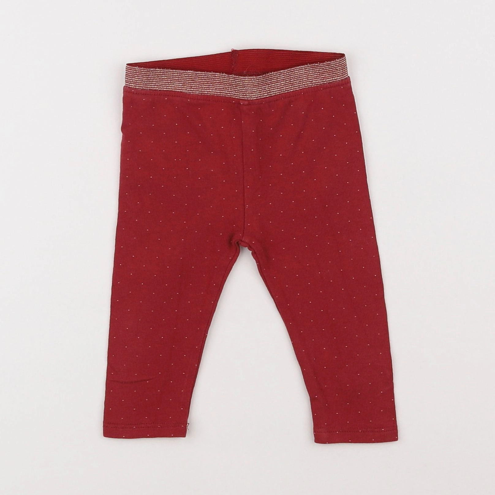 Vertbaudet - legging rouge - 9 mois